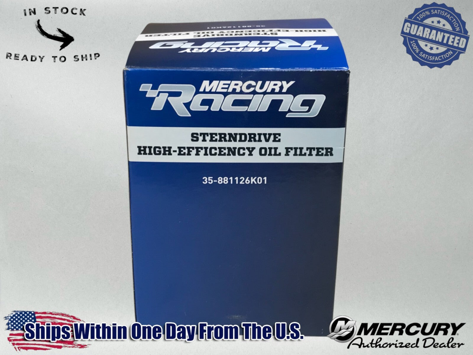 Mercury Genuine OEM Authentic High Performance Oil Filter 35-881126K01