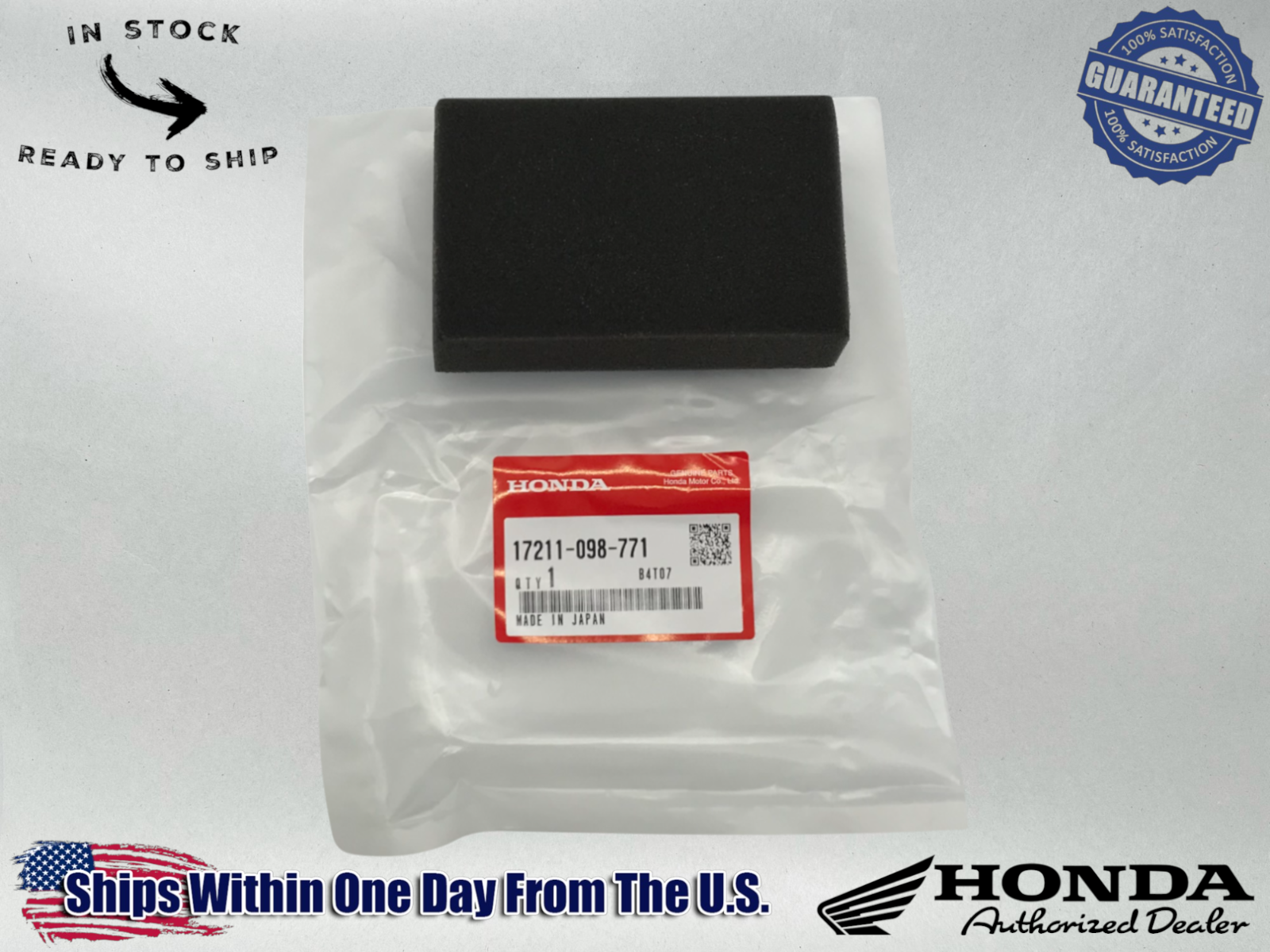Honda Air Filter Element CT70 H K1 K2 K3 K4 XL70 A ATC70 ATC 17211-098-771
