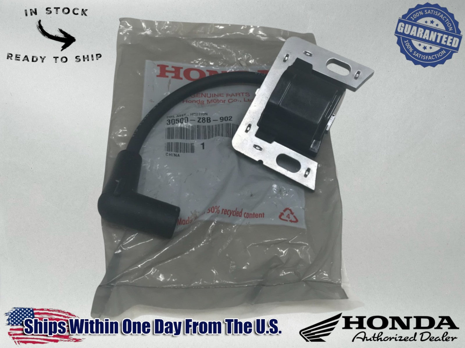 Honda Genuine OEM Authentic Ignition Coil HRS216 HRR216 30500-Z8B-902