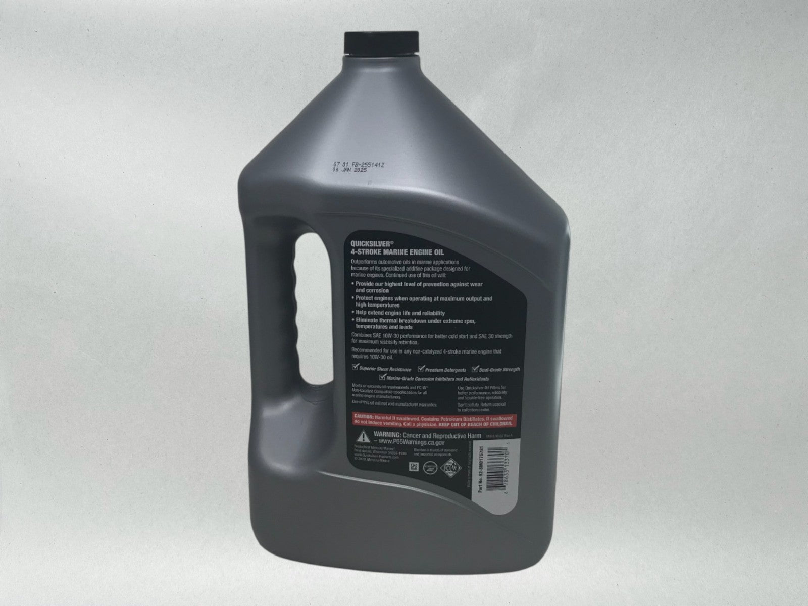 Mercury Genuine OEM Authentic 10W30 Full Synthetic Oil 4 Stroke 1 Gal. 8M0175781