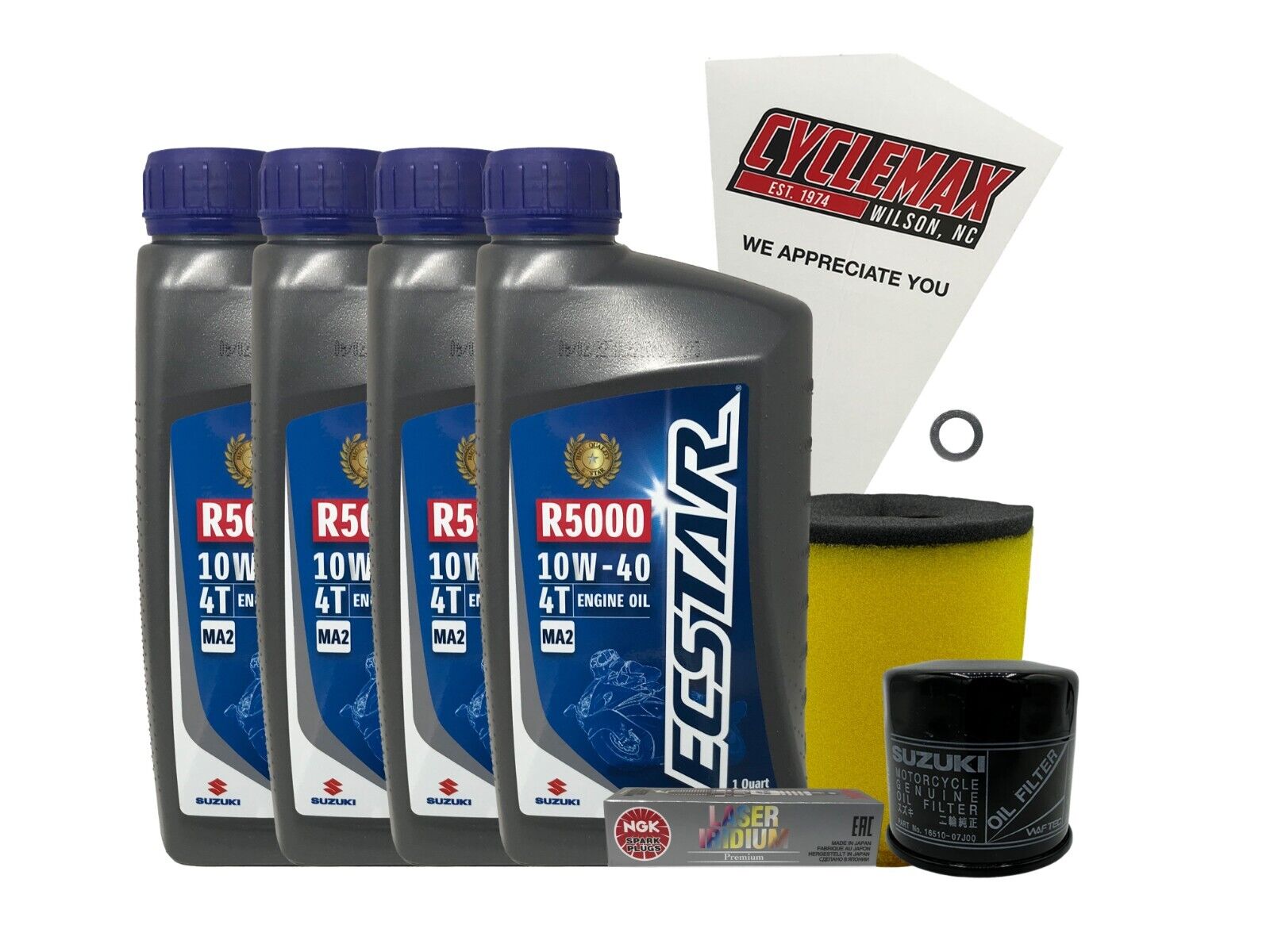 Cyclemax Standard Tune Up Kit w/ Spark Plug fits 2014-2015 Suzuki LT-A400