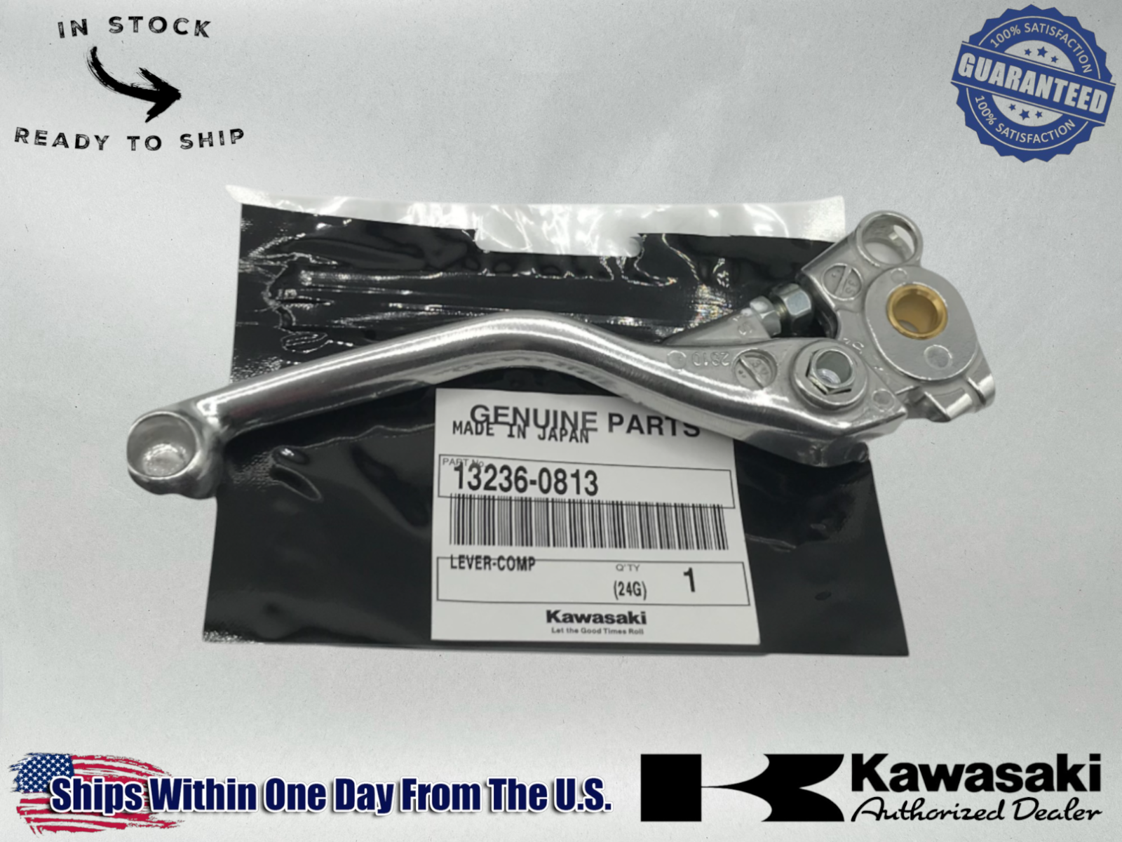 Kawasaki Genuine OEM Clutch Lever 2019-25 KX450F 2021-25 KX250 13236-0813