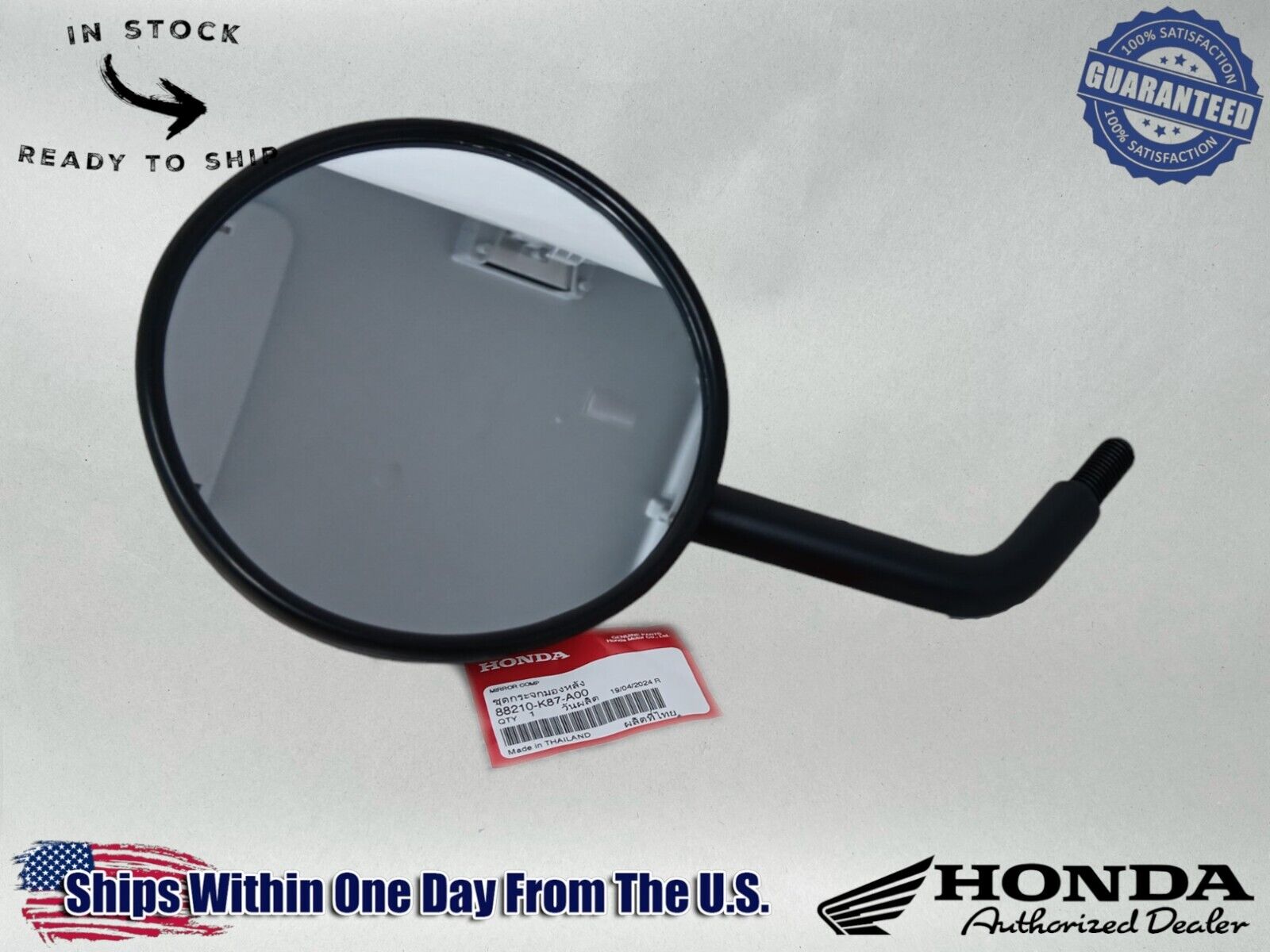 Honda Genuine OEM Authentic Mirror 88210-K87-A00