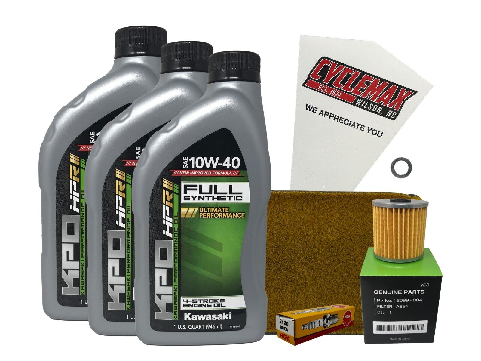 Cyclemax FS Tune Up Kit with Spark Plugs fits 1999-2002 Kawasaki BAYOU 220