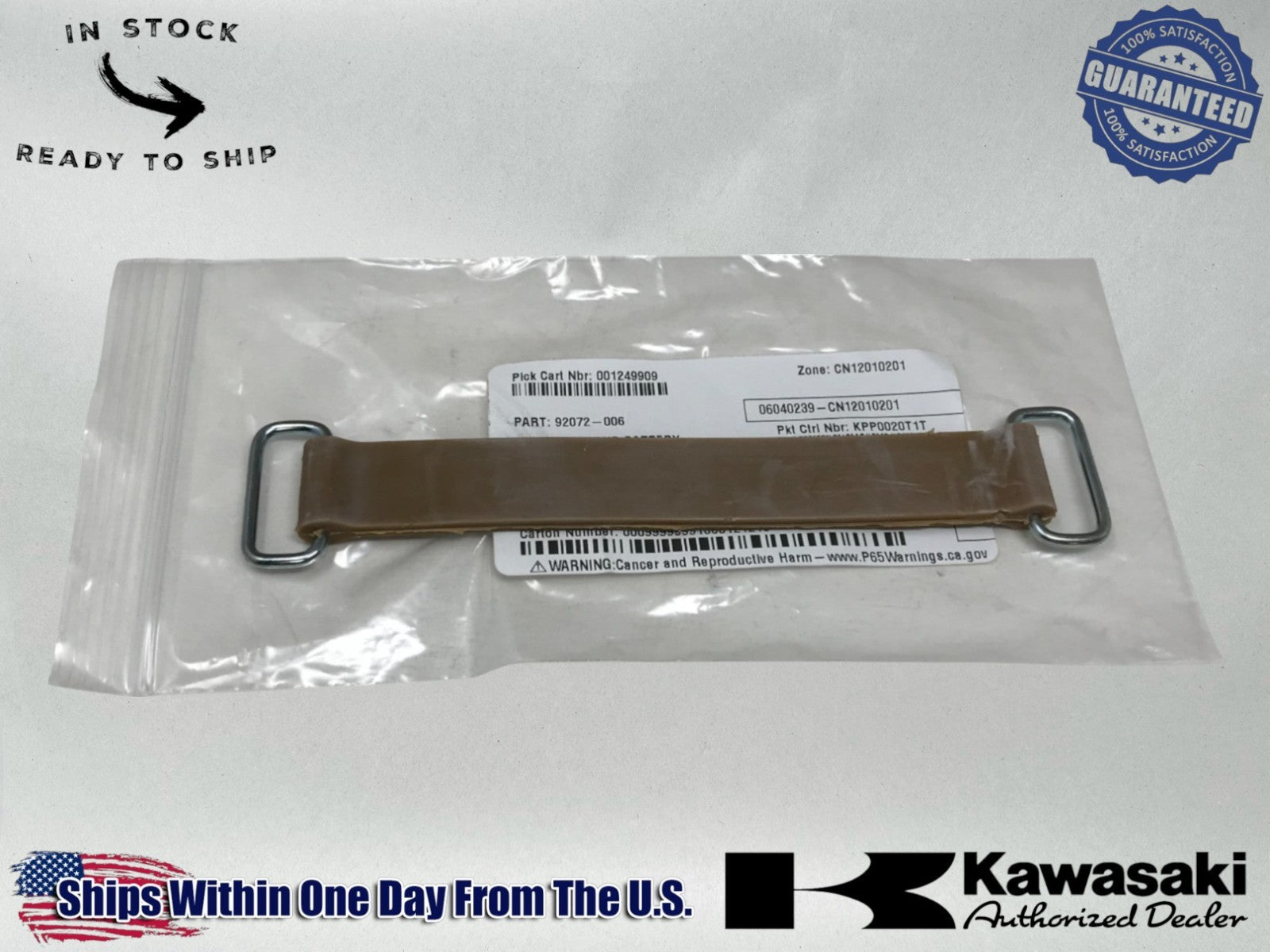 Kawasaki Genuine OEM Authentic Battery Band 92072-006 92072-006
