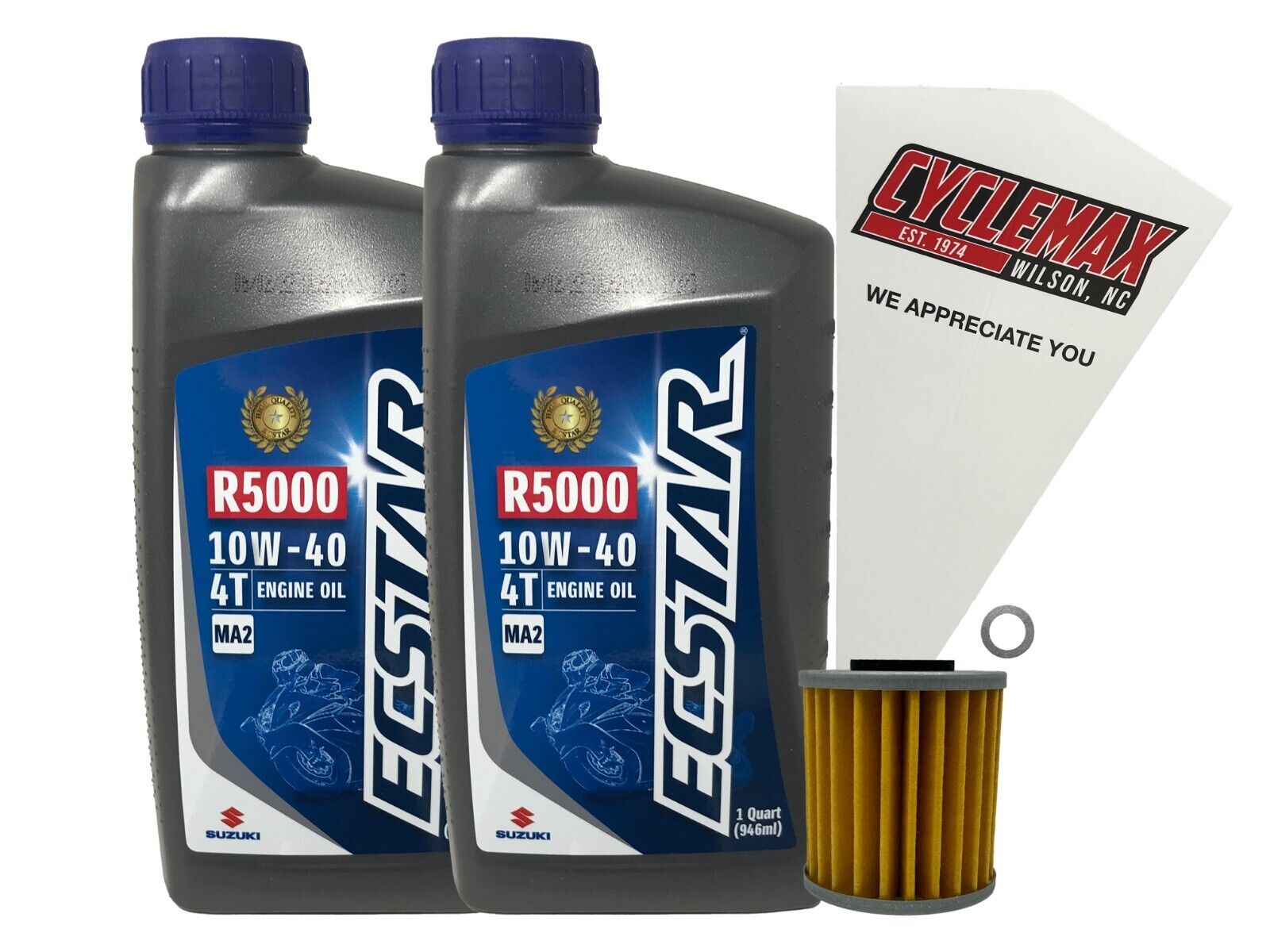 Cyclemax OEM Standard Oil Change Kit fits 2005-2024 Suzuki RM Z-450 K5-K6-K7