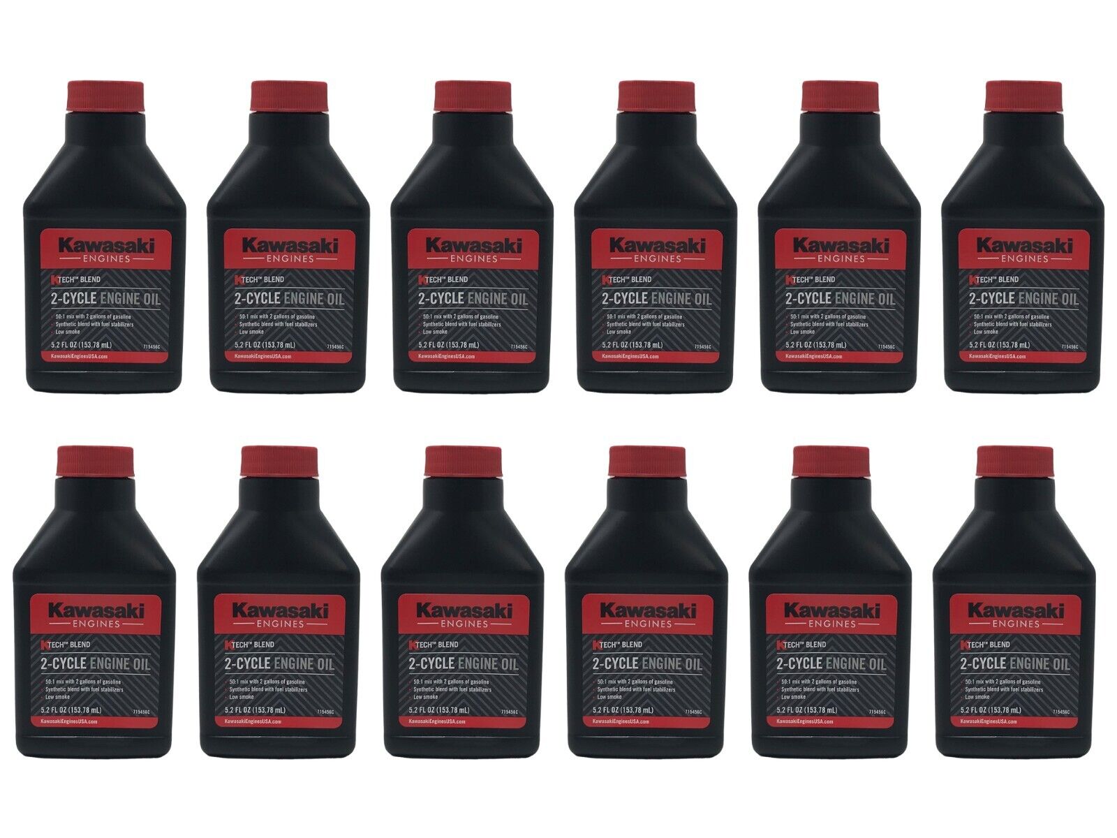 Kawasaki Engines Genuine OEM 5.2 FL OZ 2-Cycle Engine Oil 99969-6083 - 12 Pack