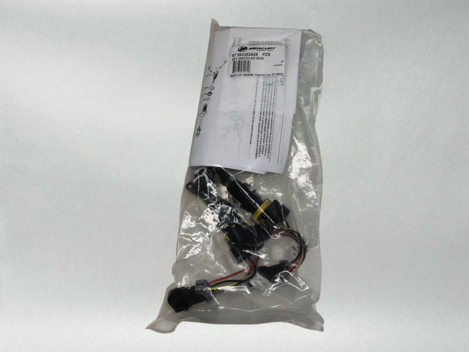 Mercury Genuine OEM 4 Position Matched Key Switch Kit - Dual Engine 893353A04