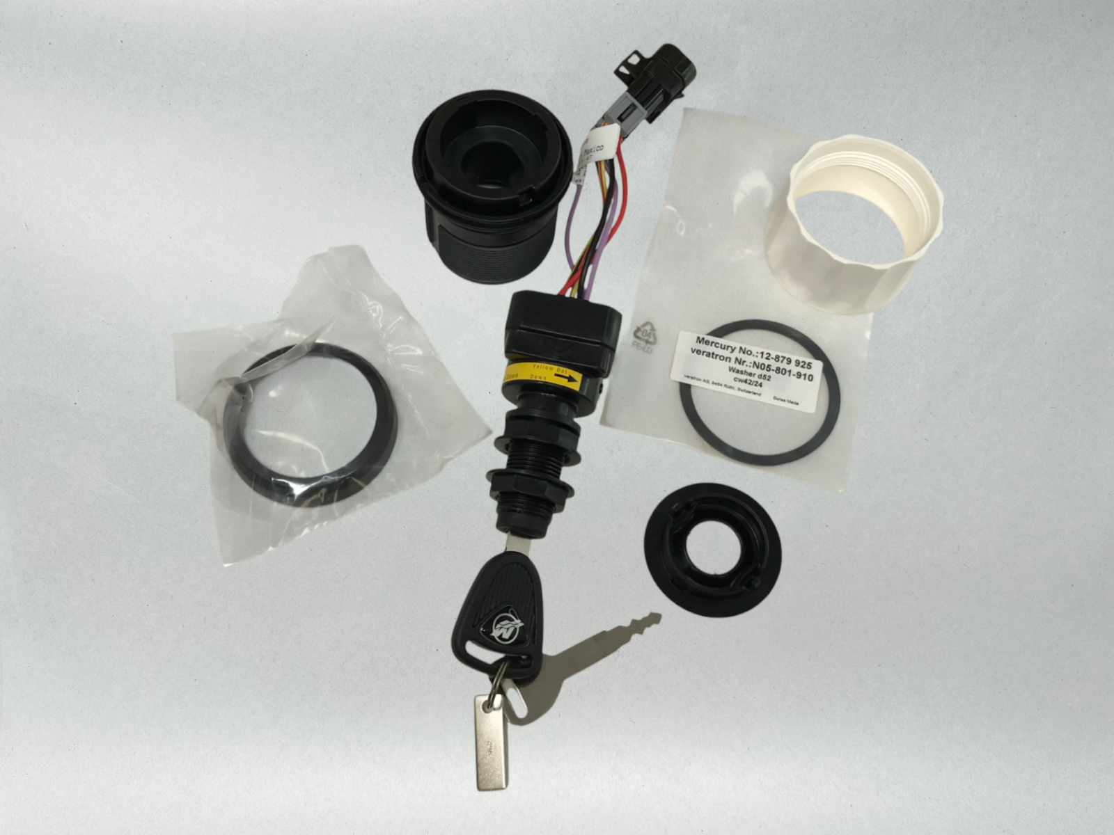 Mercury Genuine OEM Authentic Verado Key Switch Kit - Part# 893353A03