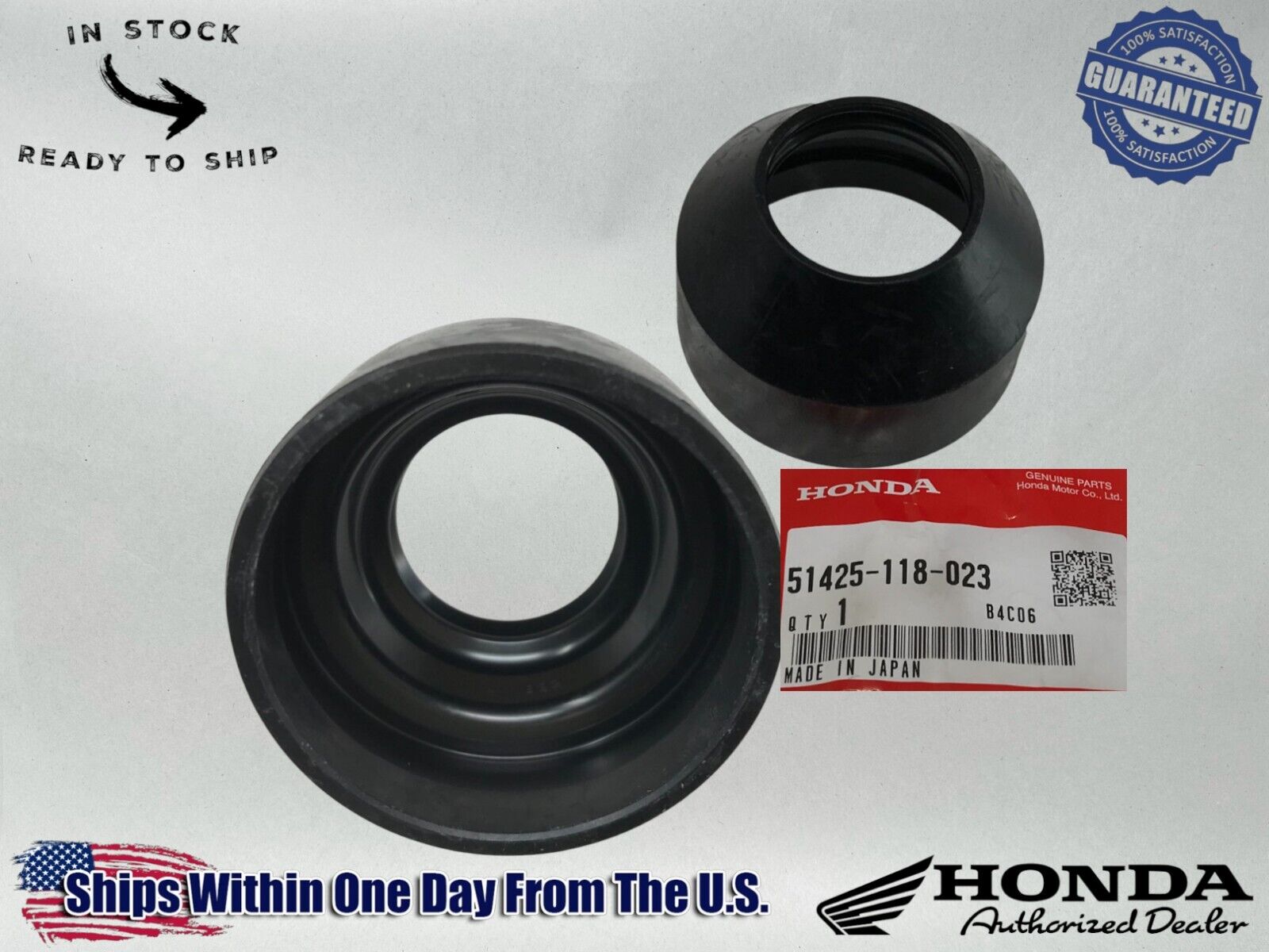 Honda OEM 2 Fork Dust Seals SL70 ST90 XR75 XR80 XL70 XL75 XL80 51425-118-023