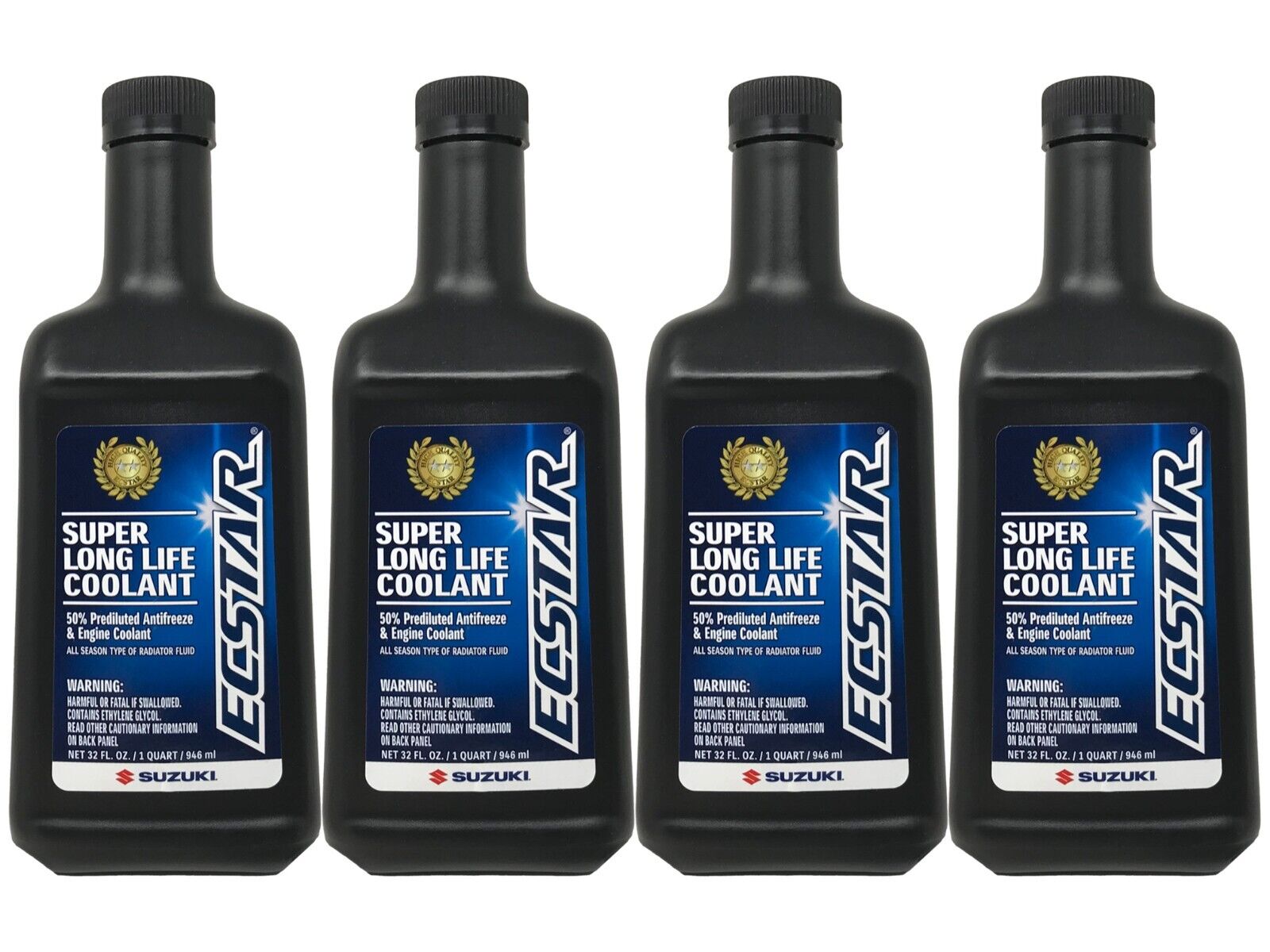 Suzuki Genuine OEM Ecstar Super Long Life Coolant 990A0-02E00-01Q - 4 Pack