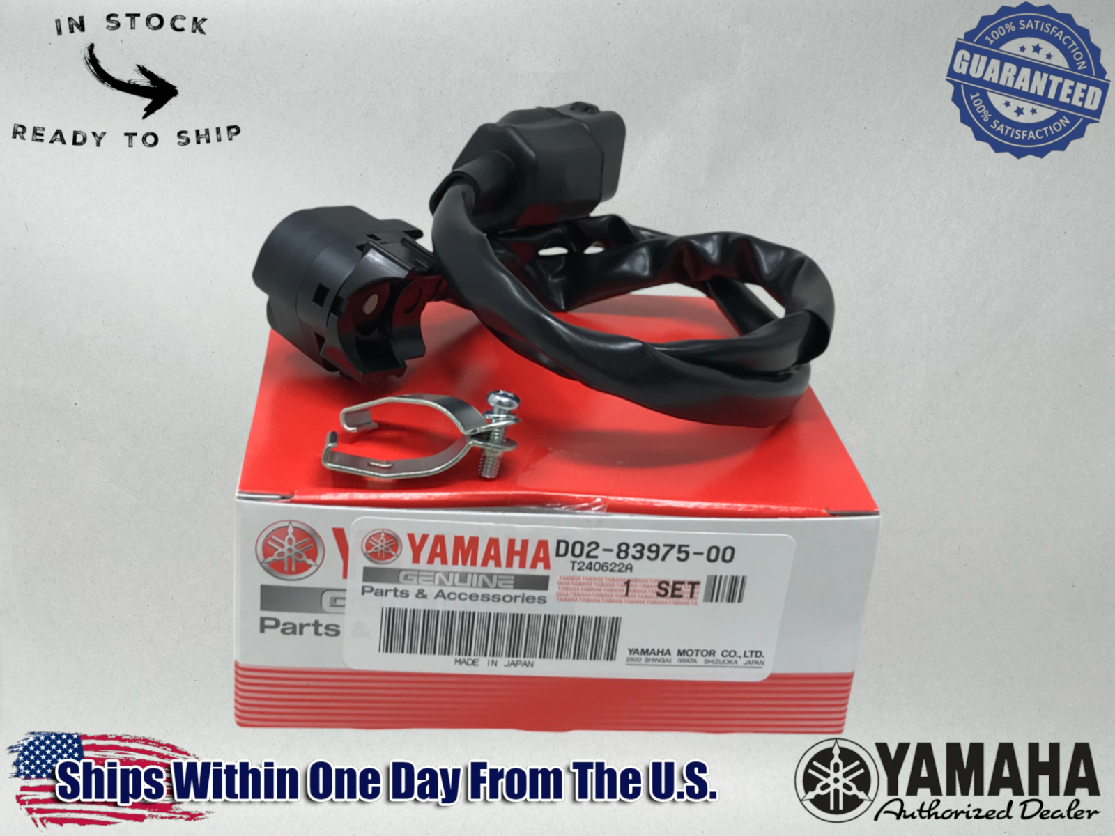 Yamaha Genuine OEM Authentic Lh Map Control Kill Button Switch D02-83975-00-00