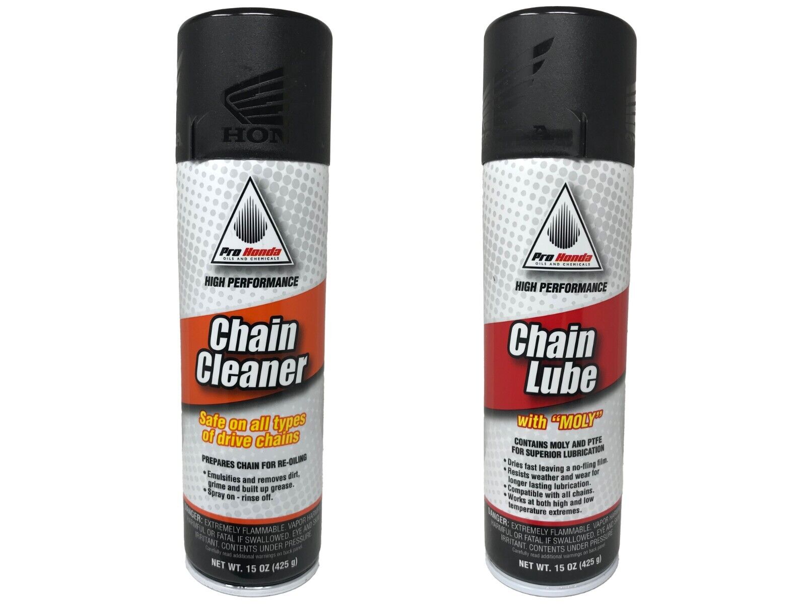 Honda OEM Chain Lube with Moly and Chain Cleaner Combo Kit
