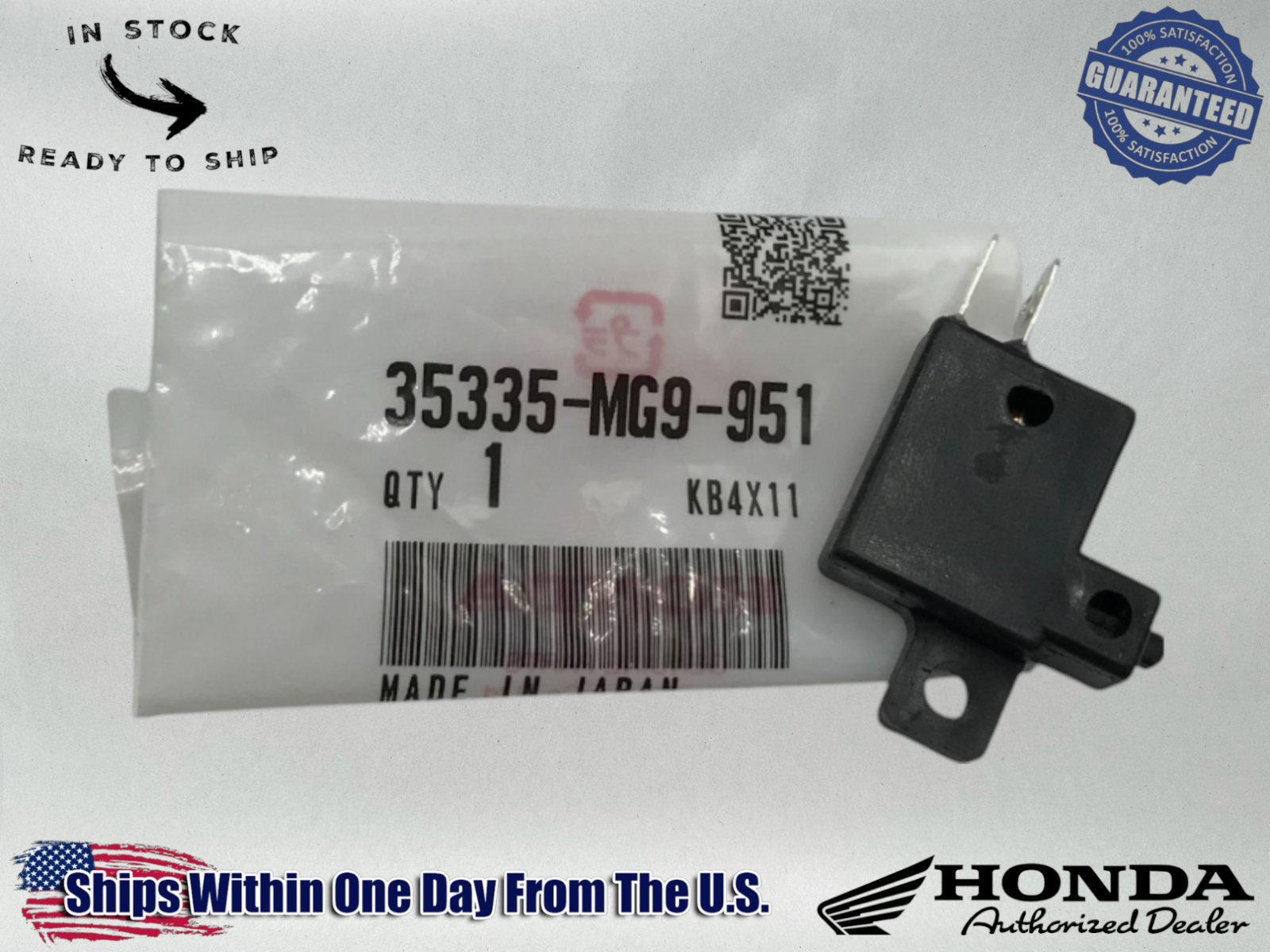 Honda Genuine OEM Clutch Cruise Switch GL1200 Goldwing Left 35335-MG9-951