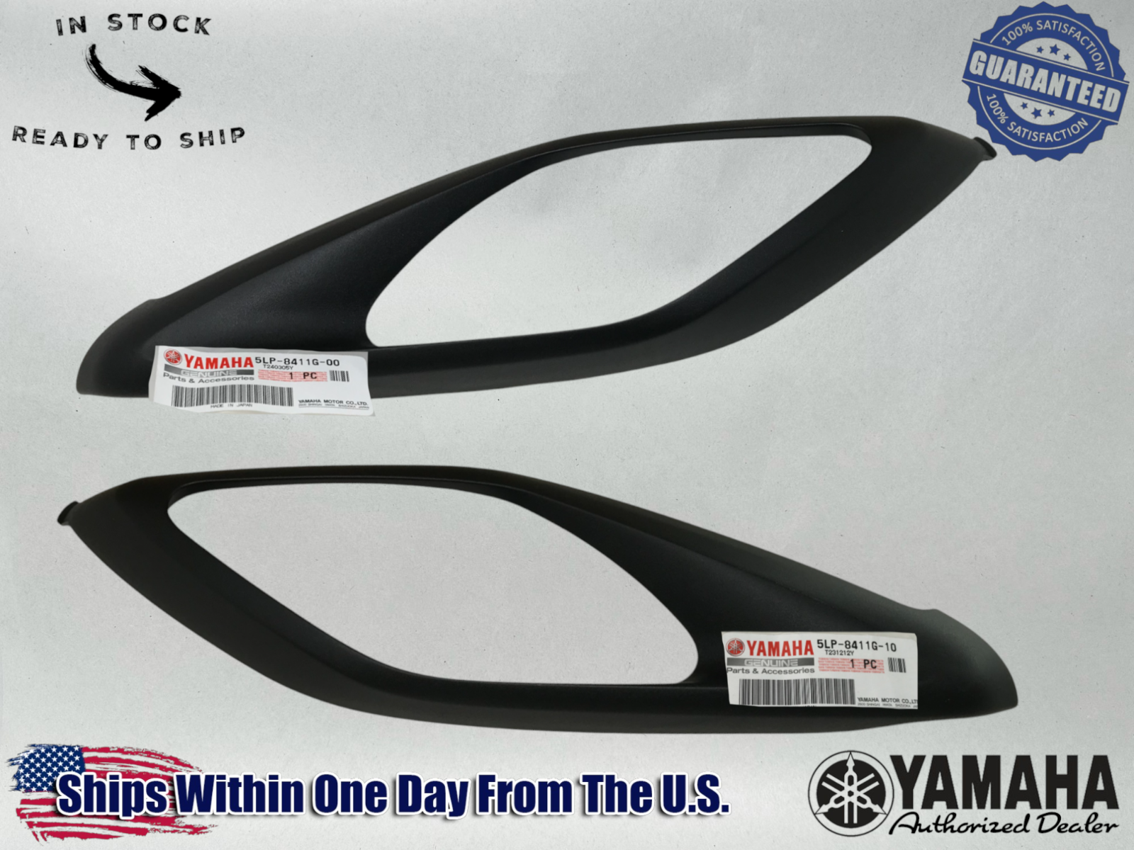 Yamaha Genuine OEM 01-05 RAPTOR 660 HEADLIGHT RIM COVER LEFT & RIGHT SIDE