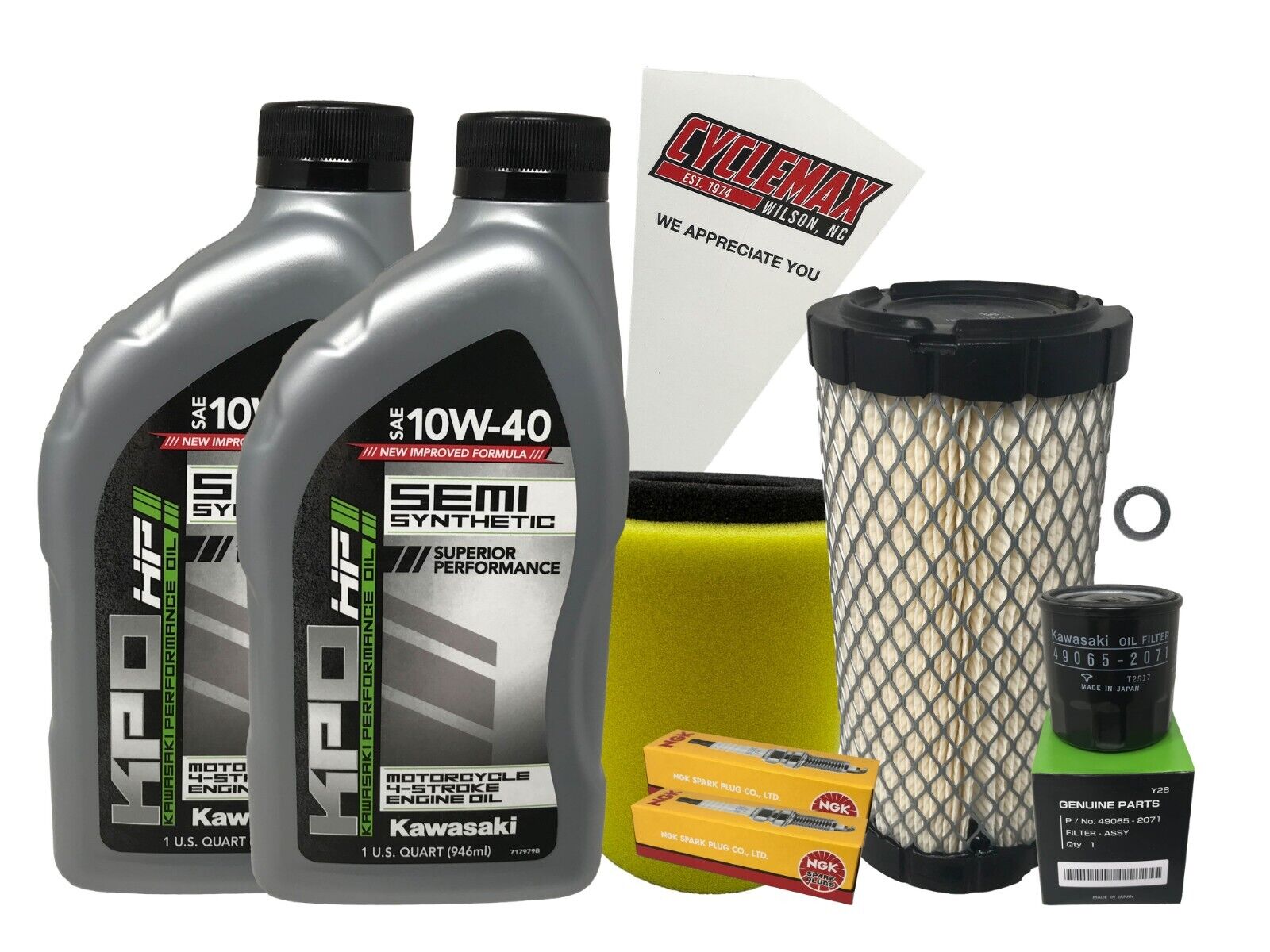 Cyclemax SS Tune Up Kit with Spark Plugs fits 2009-2010 Kawasaki Mule 4000