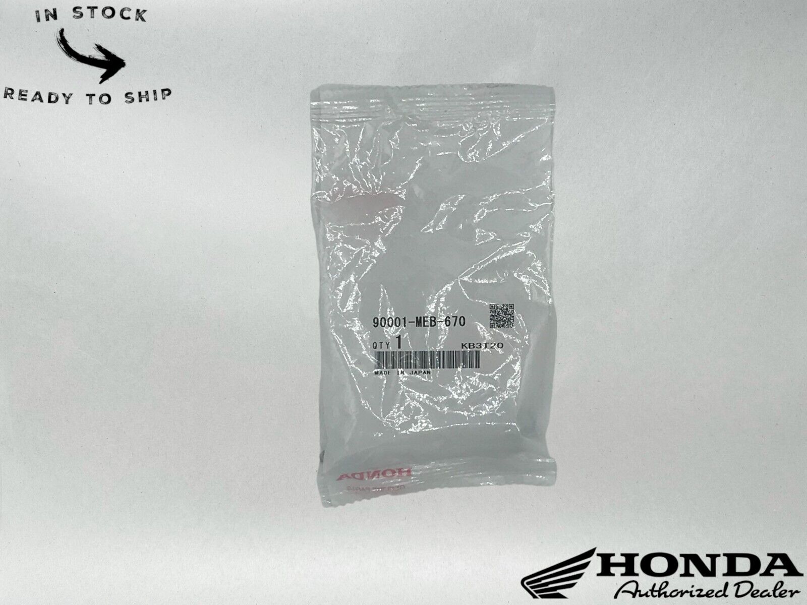 Honda Genuine OEM Authentic Engine Long Valve Cover Bolt 90001-MEB-670