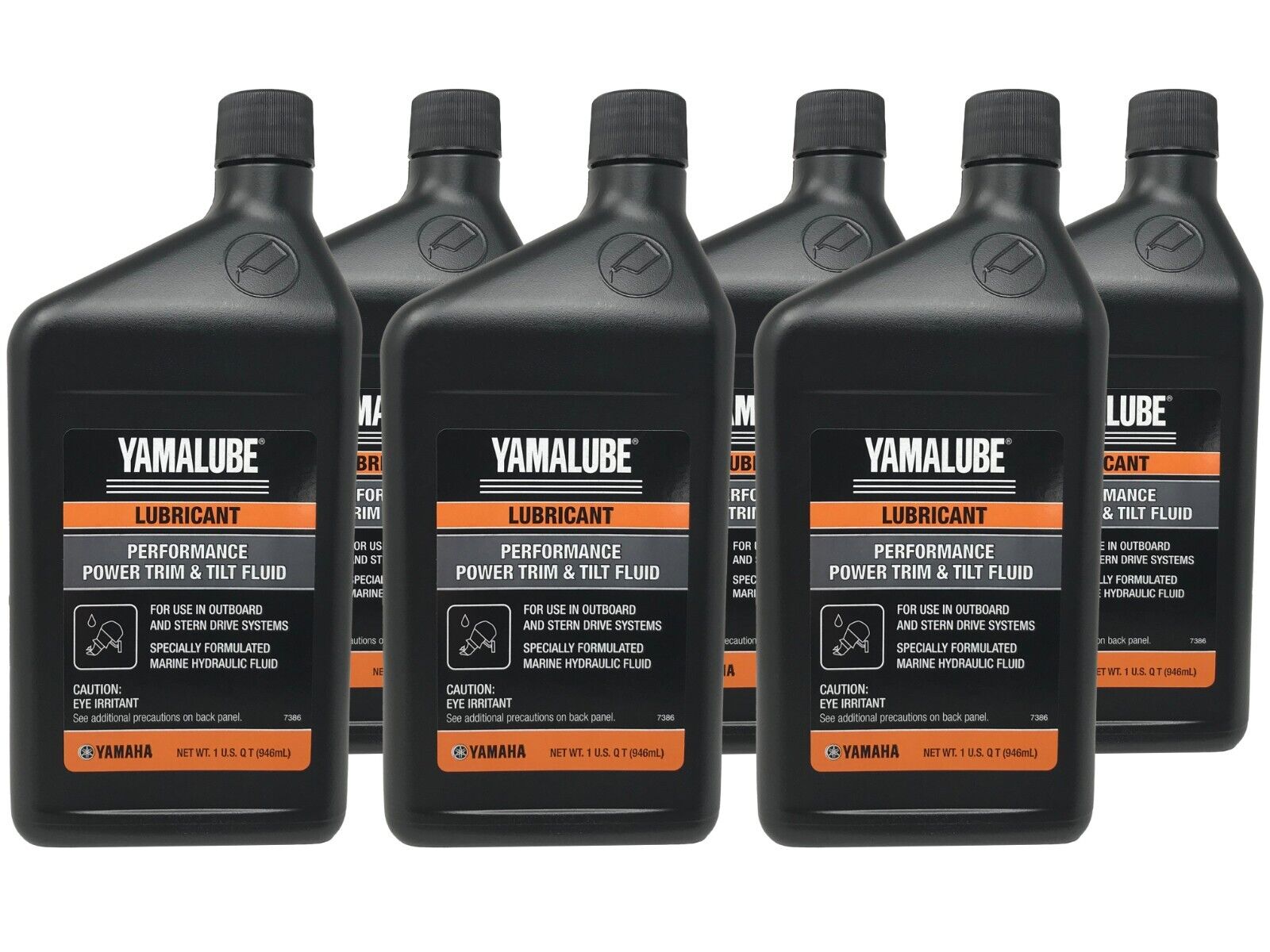 Yamaha Genuine OEM Performance Power Trim & Tilt Fluid ACC-PWRTR-MF-32 - 6 Pack