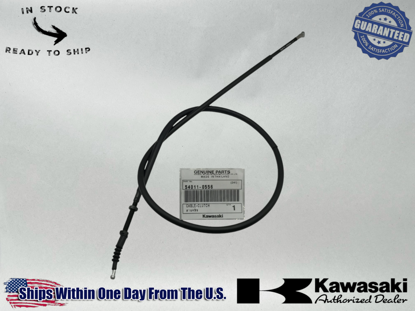 Kawasaki Genuine OEM Authentic 2008 -18 KLR 650 CLUTCH CABLE KL650E 54011-0556