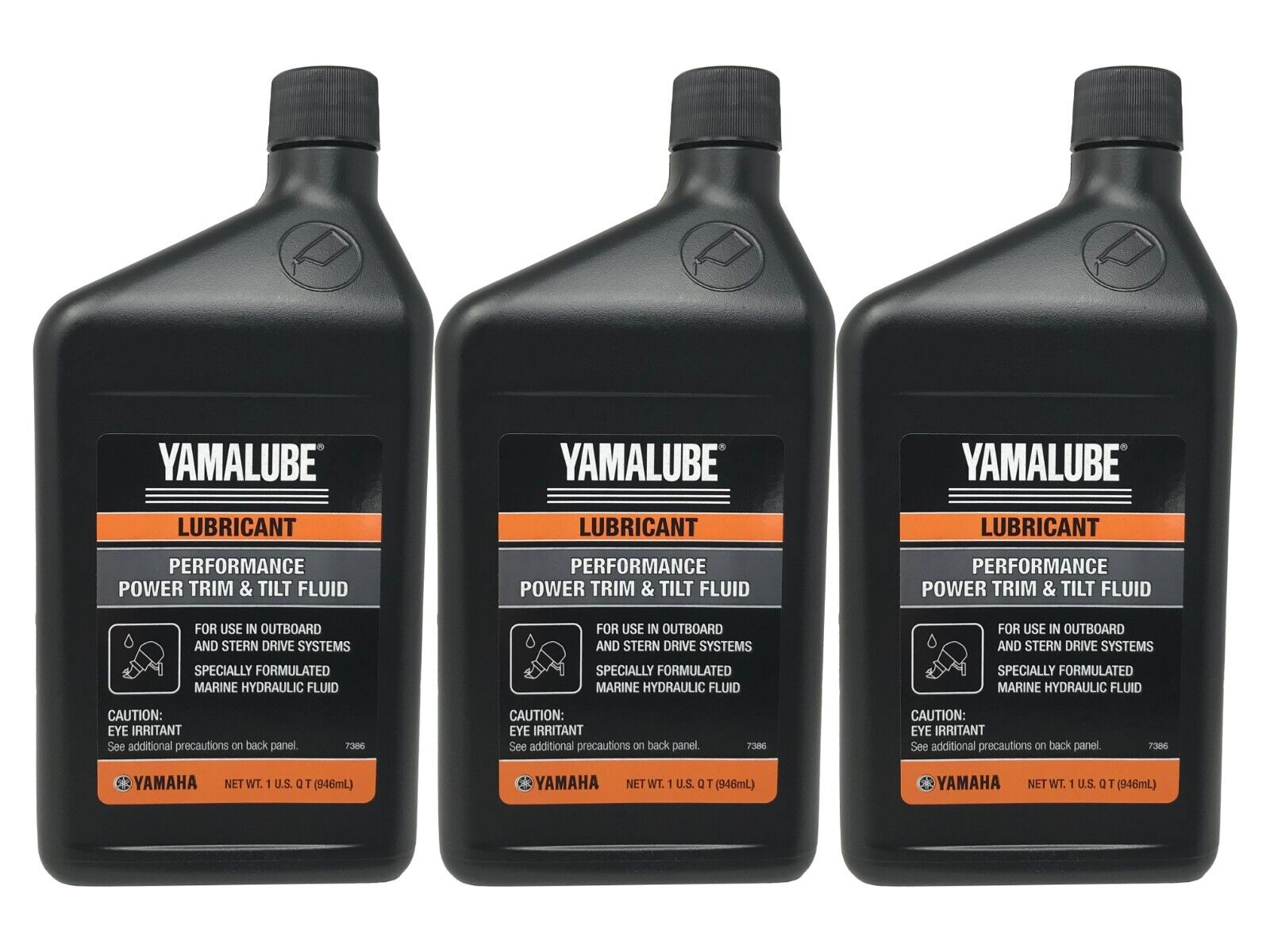 Yamaha Genuine OEM Performance Power Trim & Tilt Fluid ACC-PWRTR-MF-32 - 3 Pack