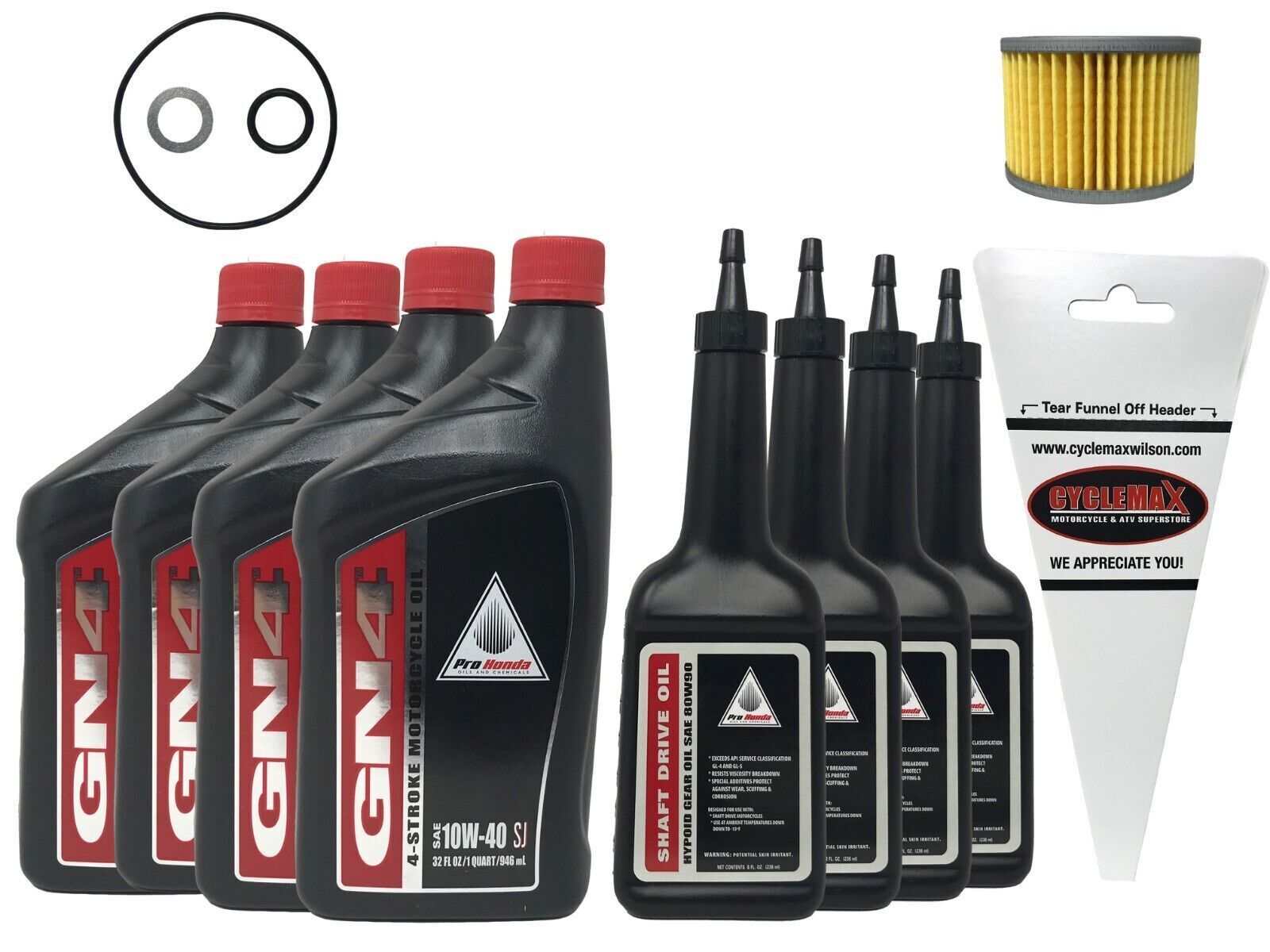 Honda OEM Oil Change Kit for 2014-2021 Pioneer 700 with Shaft Drive Oil