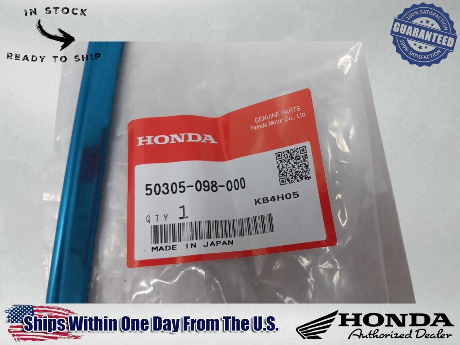 Honda Genuine OEM Authentic Ct70Frame Top Chrome Strip 50305-098-000