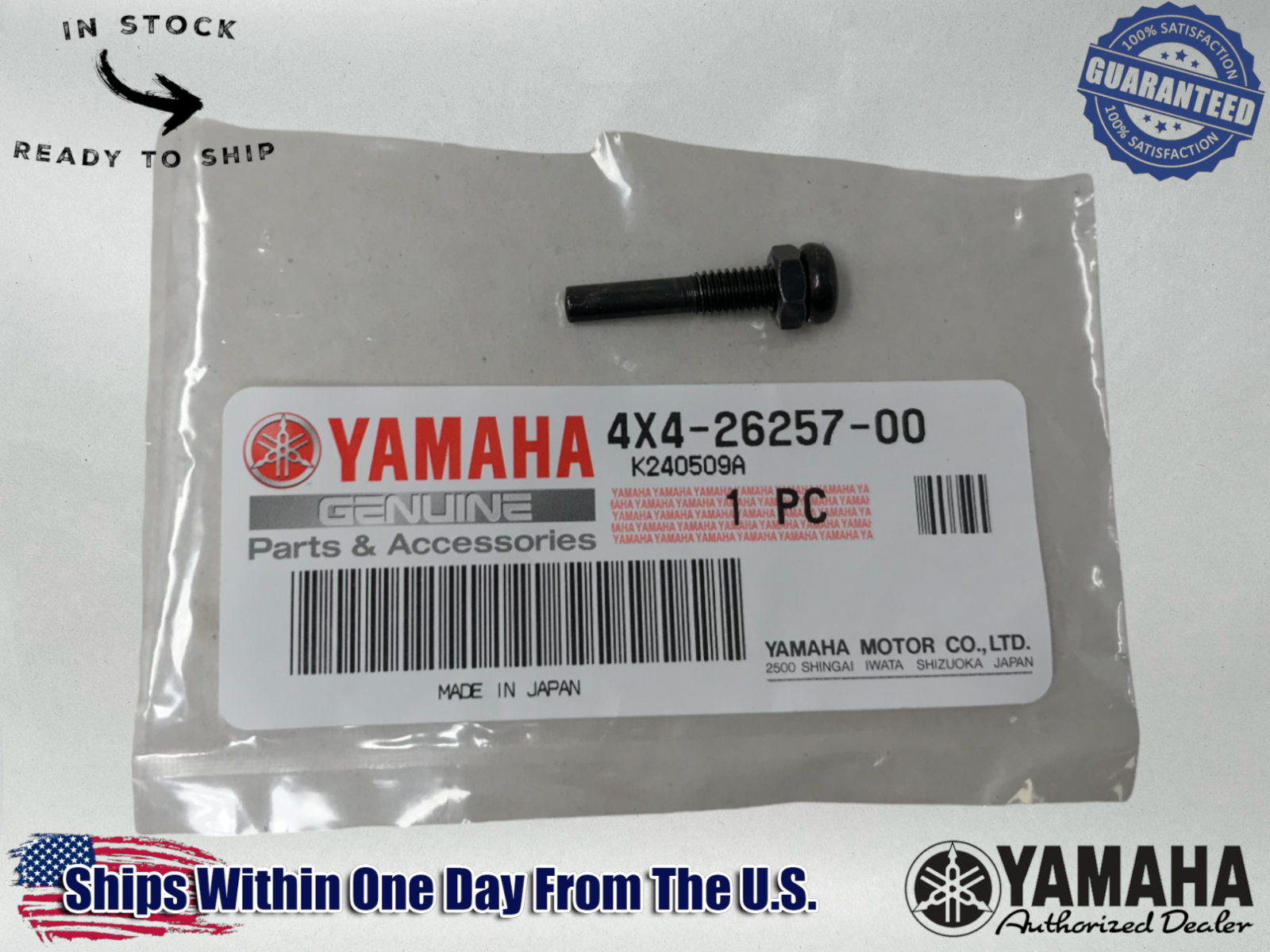 Yamaha OEM Authentic Rh Throttle Stopper Screw Restriction 4X4-26257-00-00