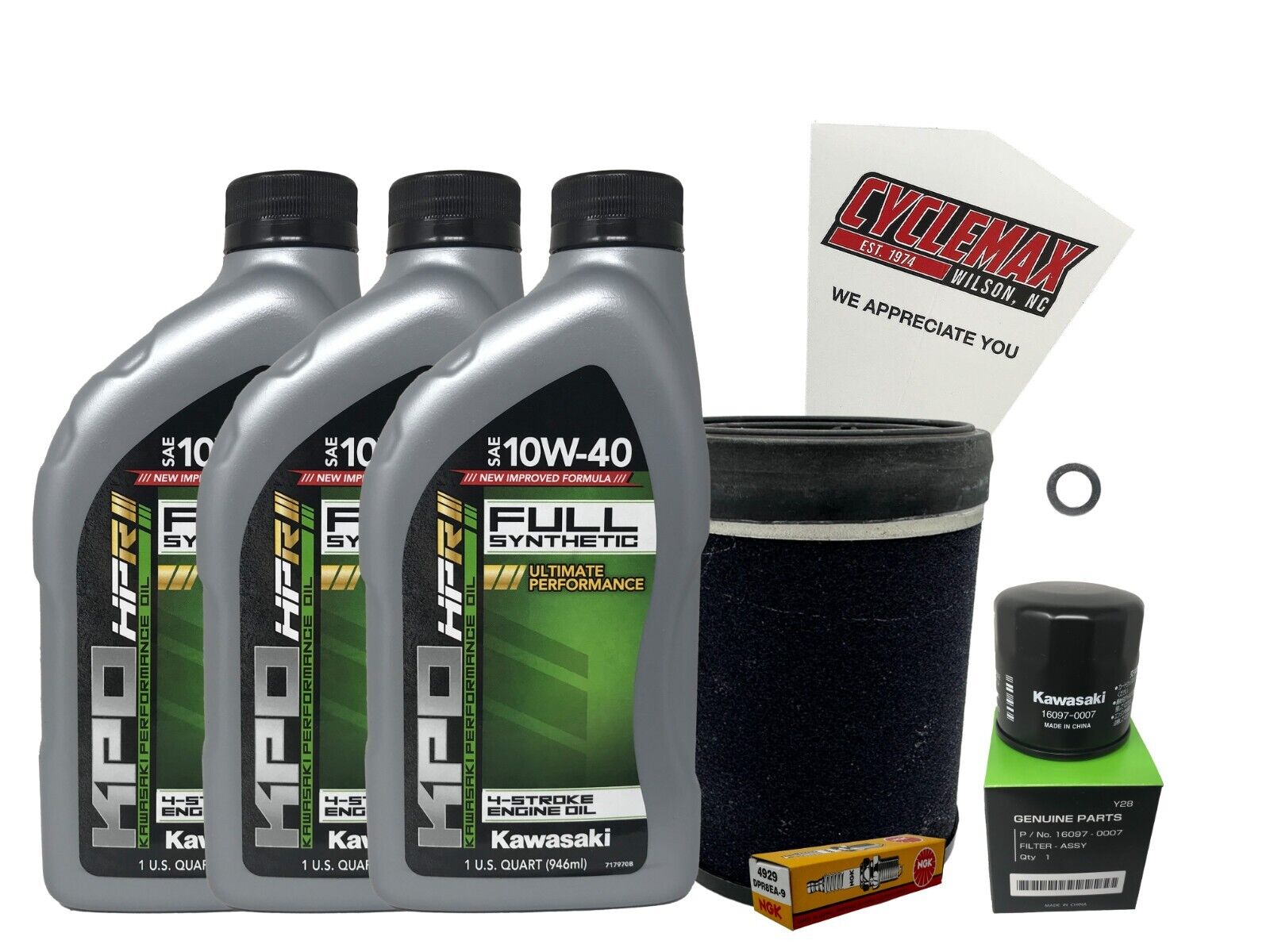 Cyclemax FS Tune Up Kit with Spark Plugs fits 2006-2013 Kawasaki PRAIRIE 360
