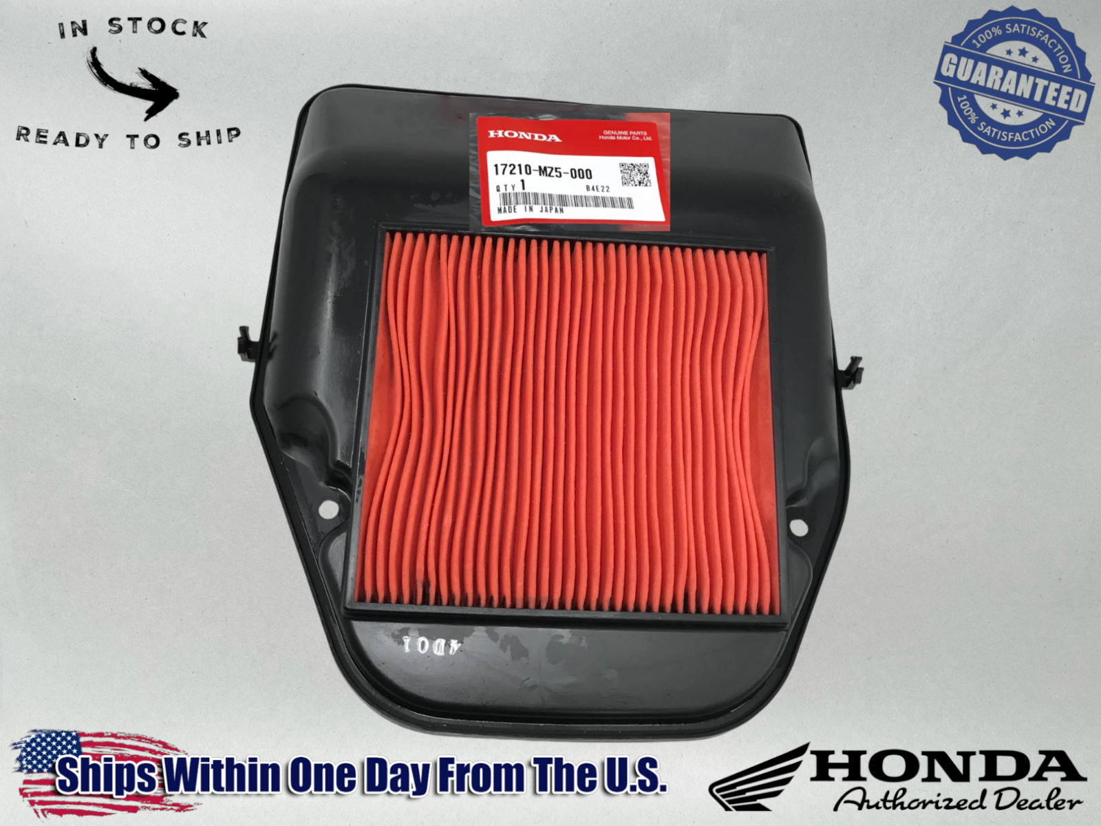 Honda OEM Air Cleaner Filter Element 94-03 VF750 C Magna 750 17210-MZ5-000