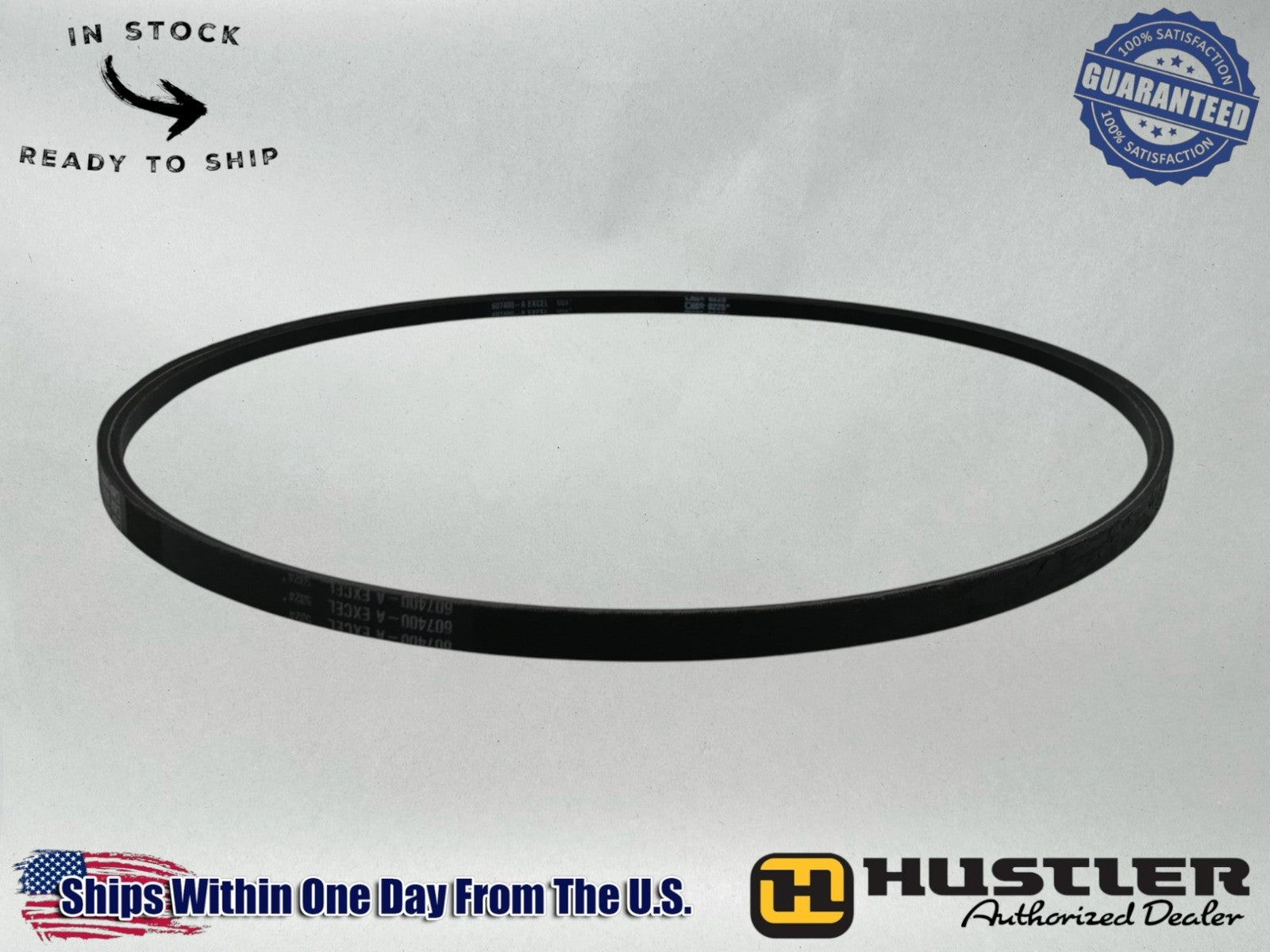 Hustler OEM HYDRO PUMP BELT 603907 607400 ELITE DEEP COG RAW EDGE LTD