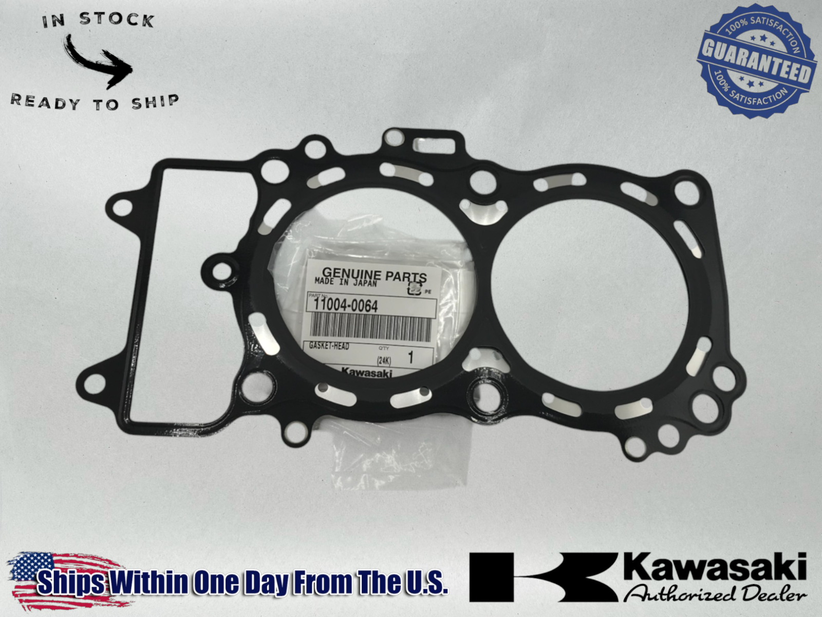 Kawasaki Genuine OEM 2006-24 NINJA VERSYS VULCAN S 650 650R HEAD GASKET 11004-0064