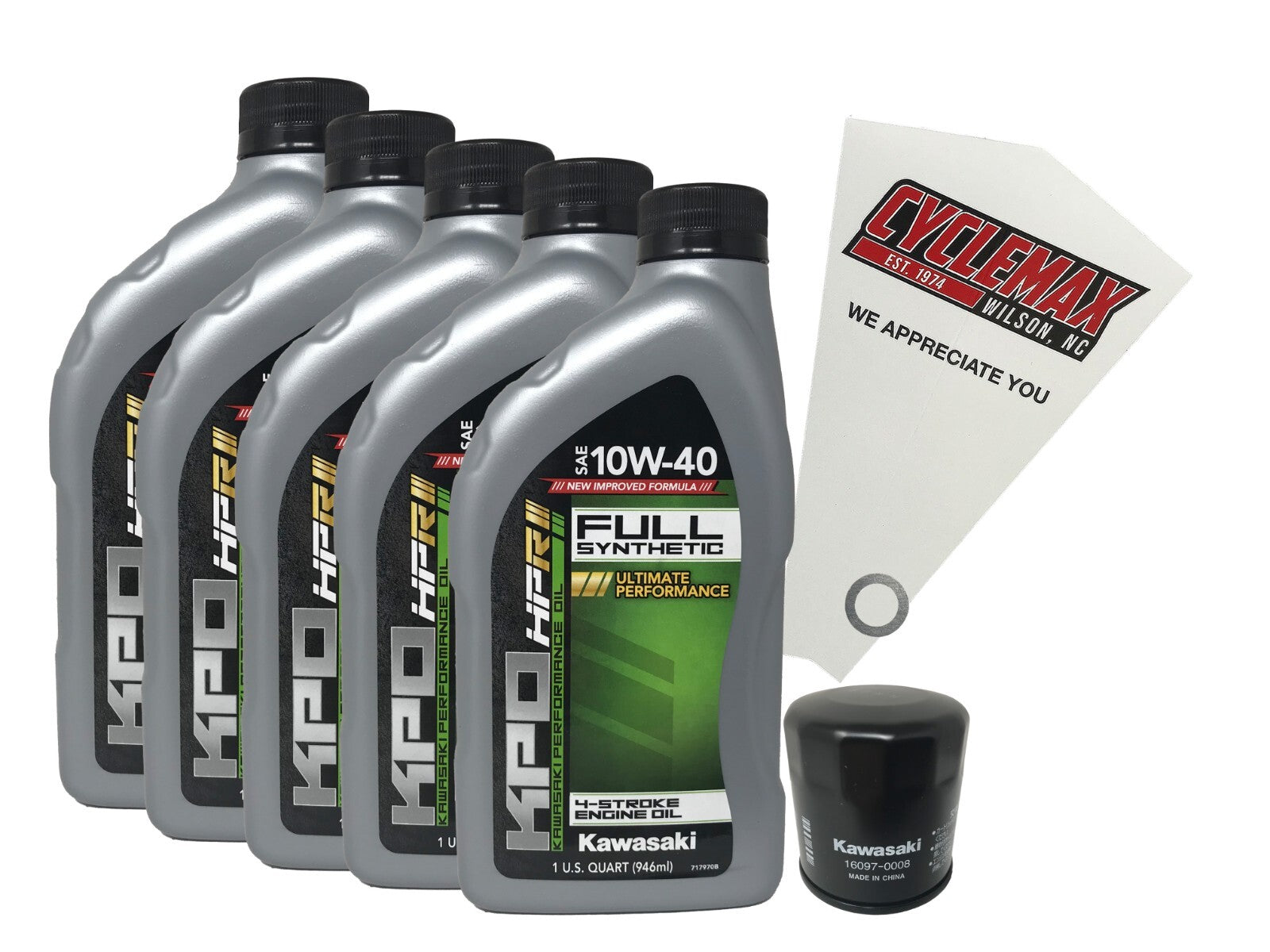 Kawasaki KPO Full Synthetic Oil Change Kit for 2012-2023 NINJA ZX