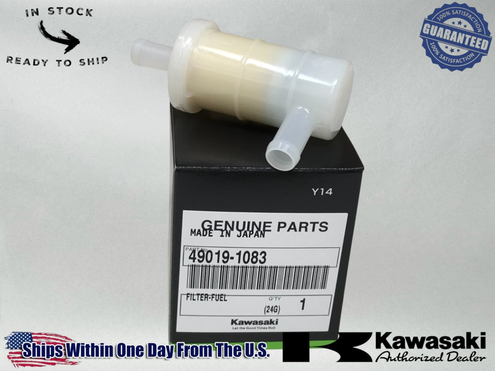 Kawasaki Genuine OEM Authentic Fuel Filter ZX9R ZZR1200 (1998-2005) 49019-1083