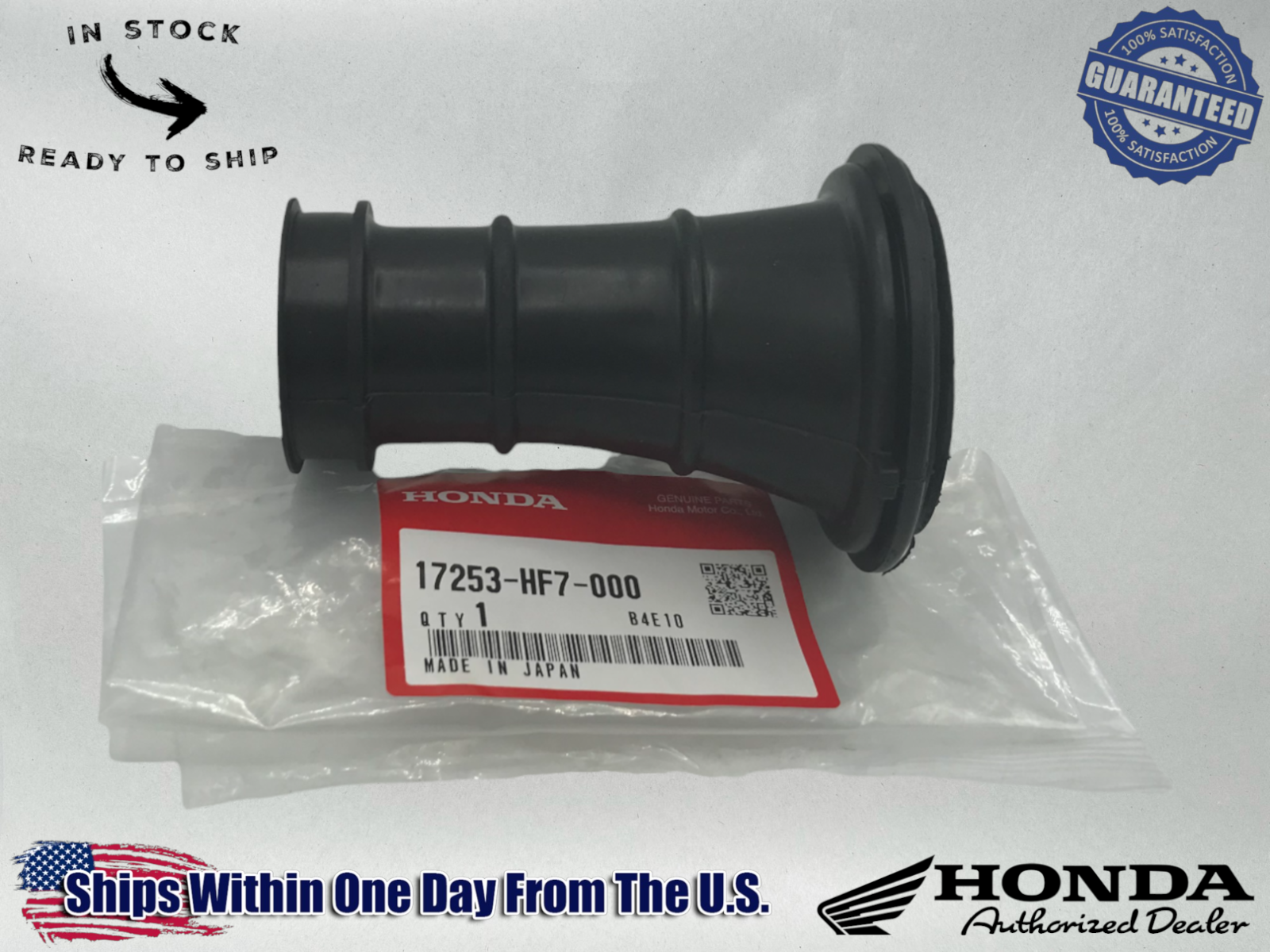Honda OEM Sportrax 90 TRX90X TRX 90 Air Intake to Carburetor Tube 17253-HF7-000