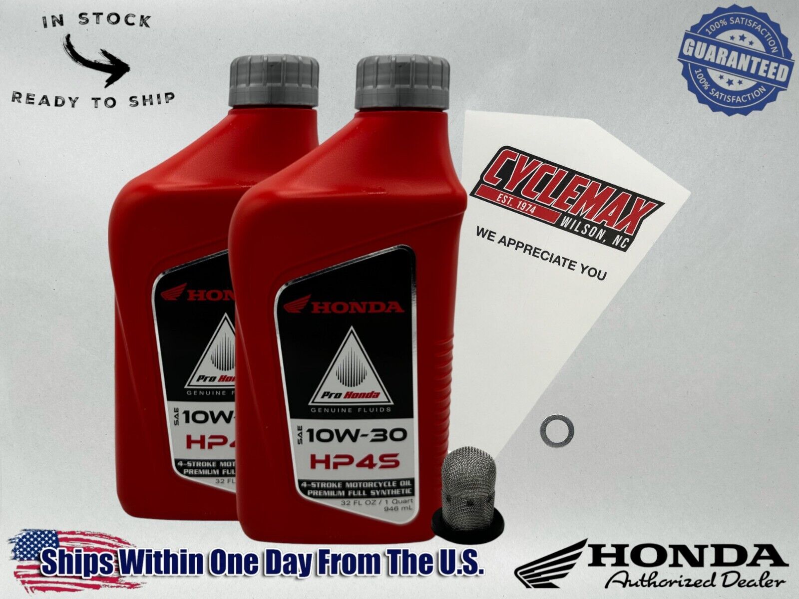 Cyclemax Full Synthetic HP4s Oil Change Kit fits 1993-2002 Honda XR200R