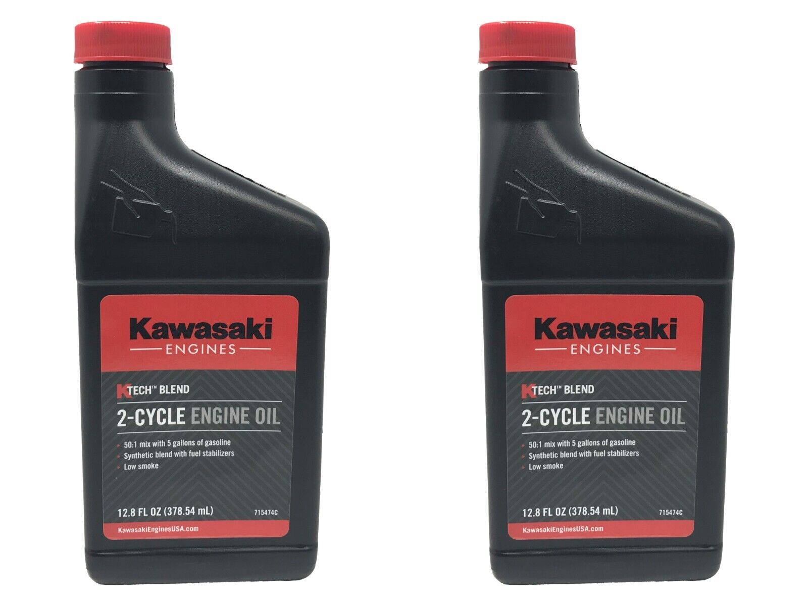 Kawasaki Engines Genuine OEM 12.8 FL OZ 2-Cycle Engine Oil 99969-6085 - 2 Pack