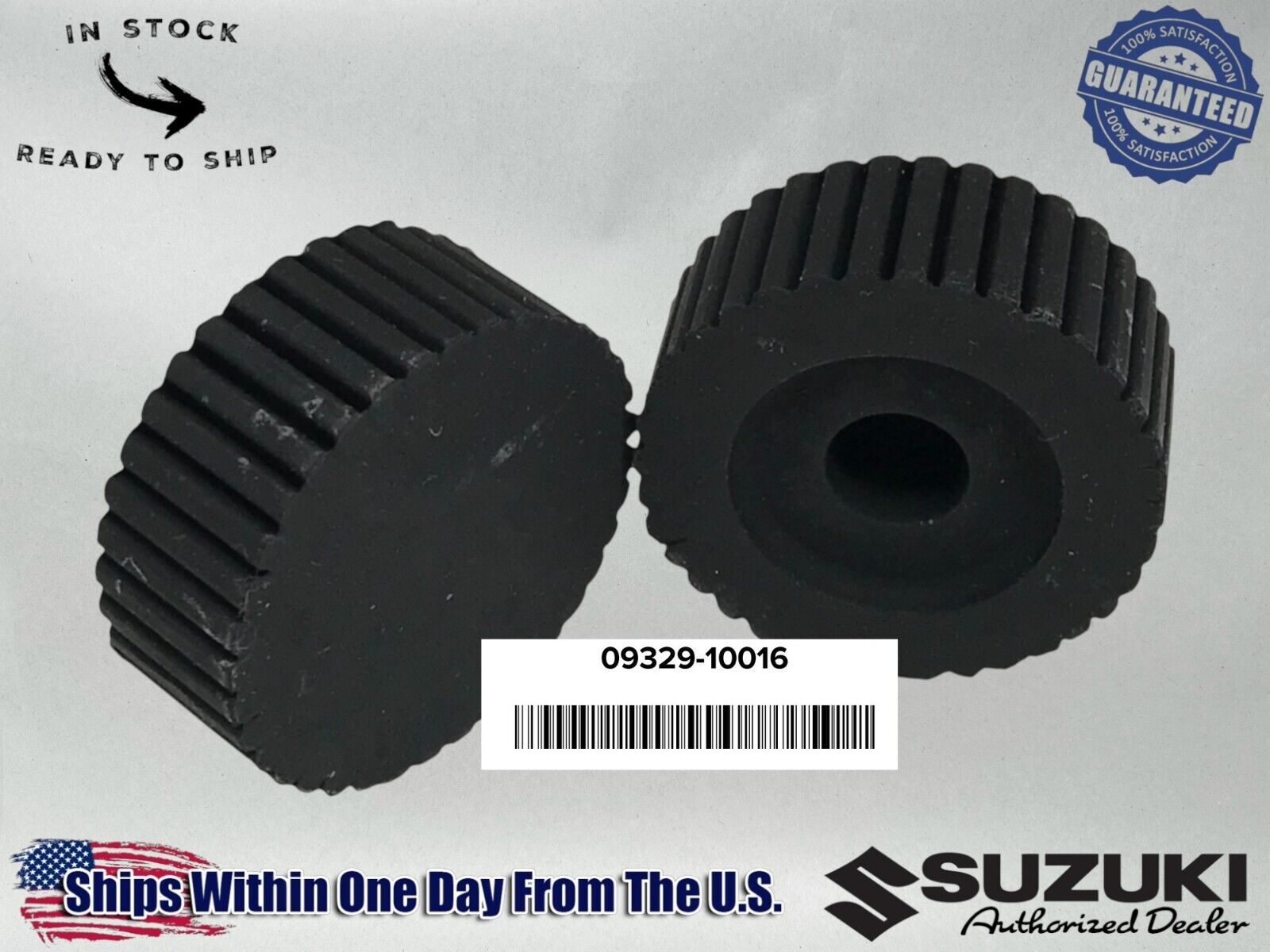 2 Suzuki Fuel Gas Tank Rubber Front Cushion Dampers 09329-10016