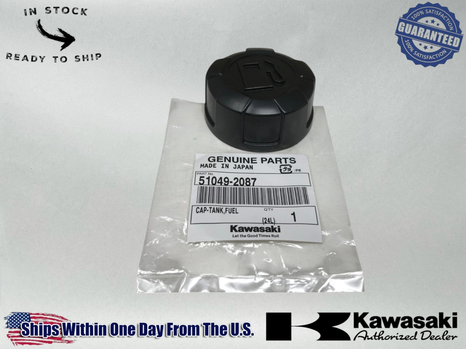 Kawasaki Genuine OEM Authentic GENUINE OEM KAWASAKI PART # 51049-2087 FUEL CAP