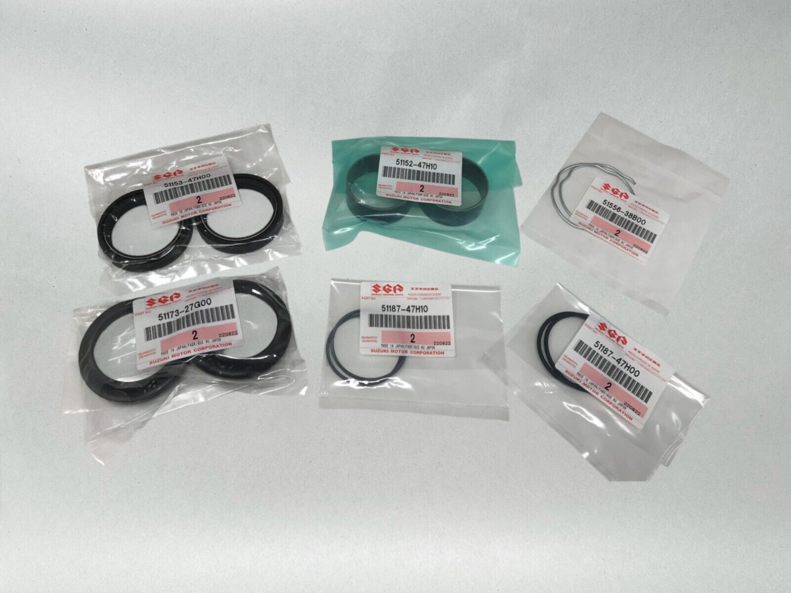 Suzuki Genuine OEM Authentic FORK SEAL KIT 2009-2021 GSXR1000 51150-47820