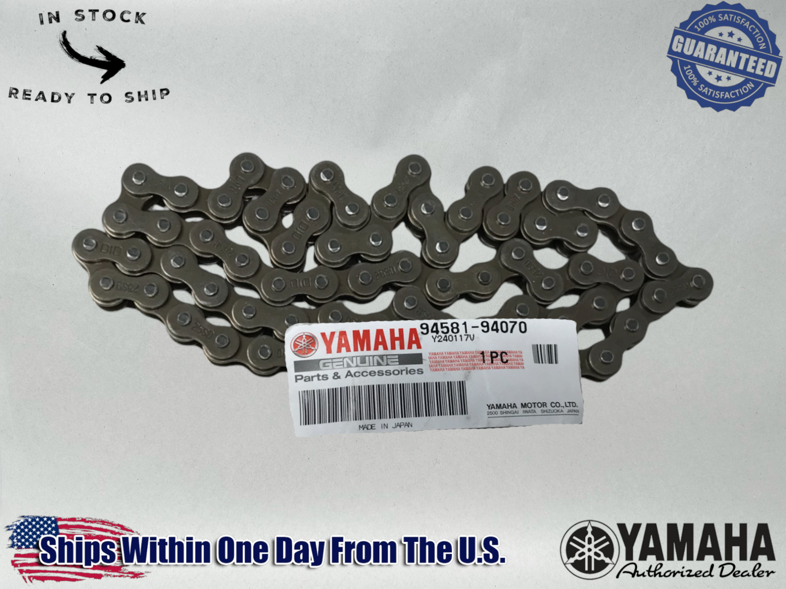 Yamaha Genuine OEM Authentic Oil Pump Chain 94581-94070-00
