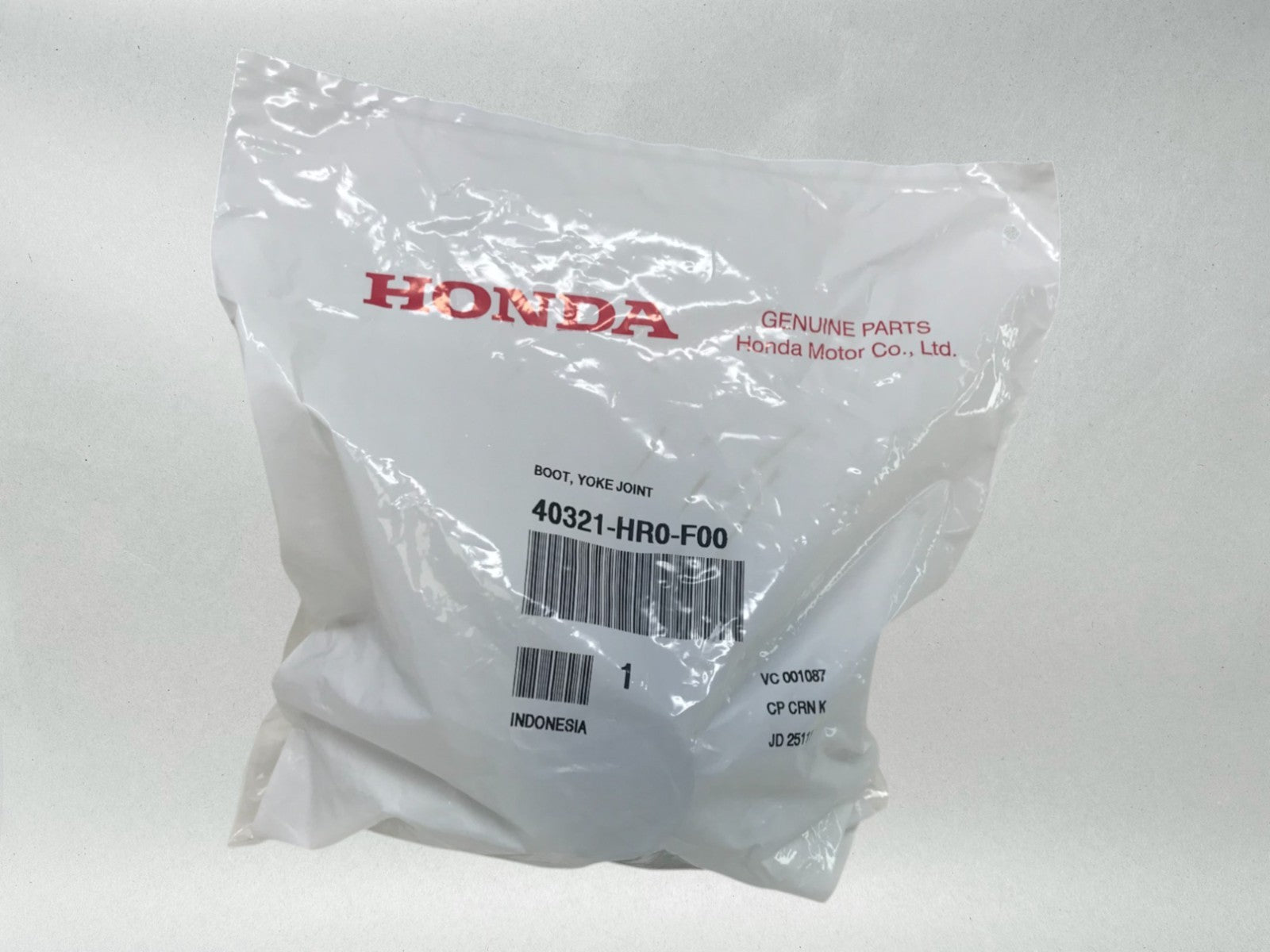 Honda OEM RANCHER 420,500, TRX 520 FOREMAN PROPELLER SHAFT, BOOT 40321-HR0-F00