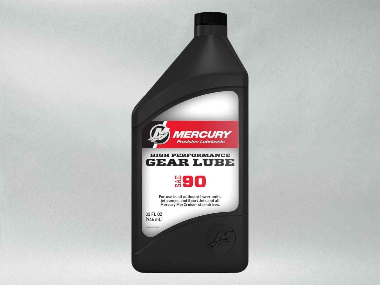 Mercury OEM 8M0222063 SAE 90 High Performance Gear Lube Quart 8M0222063-4PACK