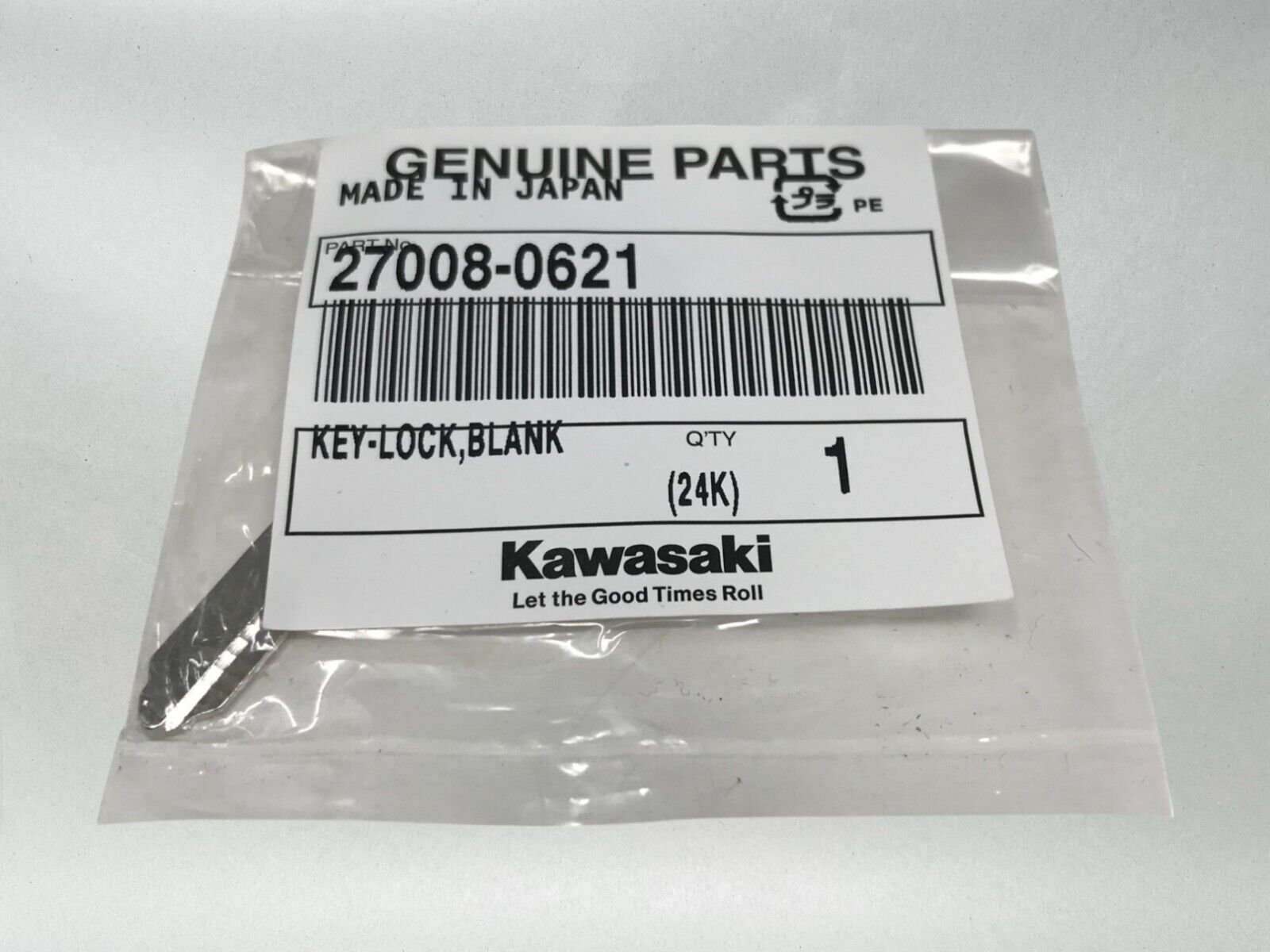 Kawasaki Key Blank Ninja ZX11 250R 600R Concours GPZ 1100 Eliminator 27008-0621