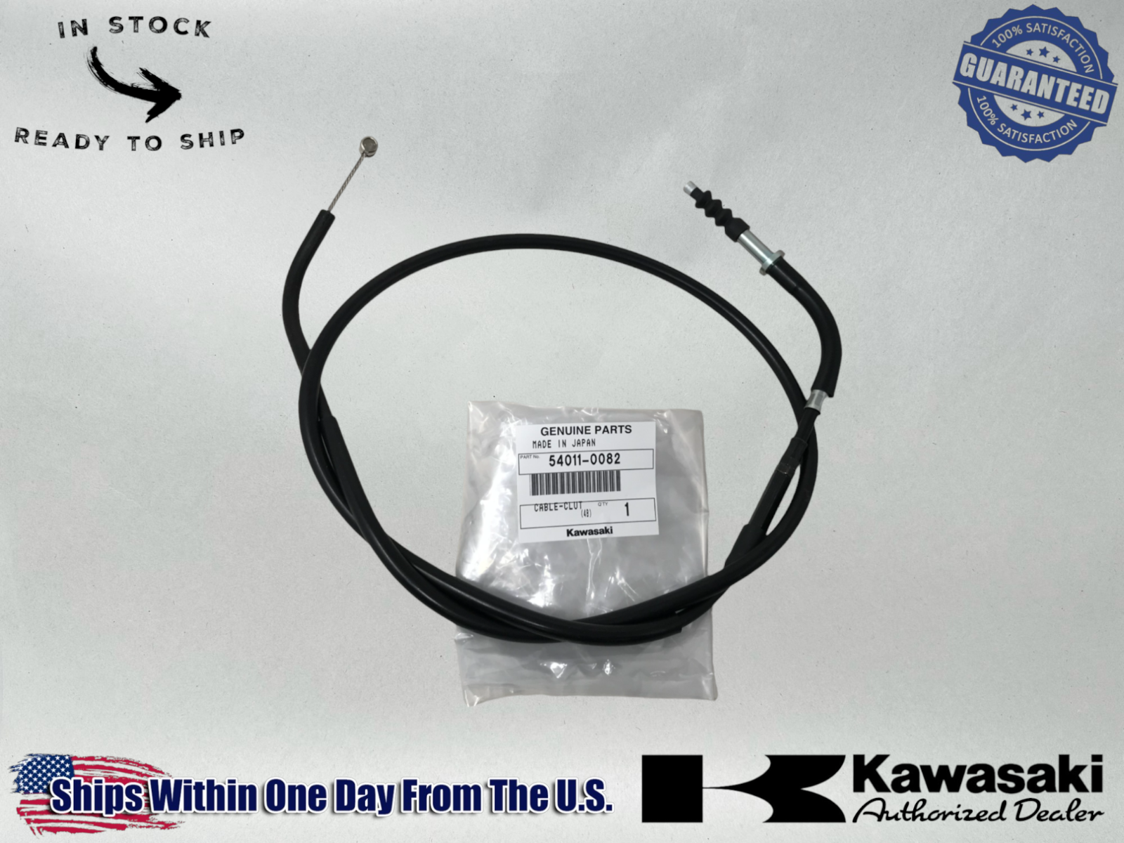 Kawasaki OEM Authentic 2008-2014 Versys 650 Clutch Cable 54011-0082 54011-0082