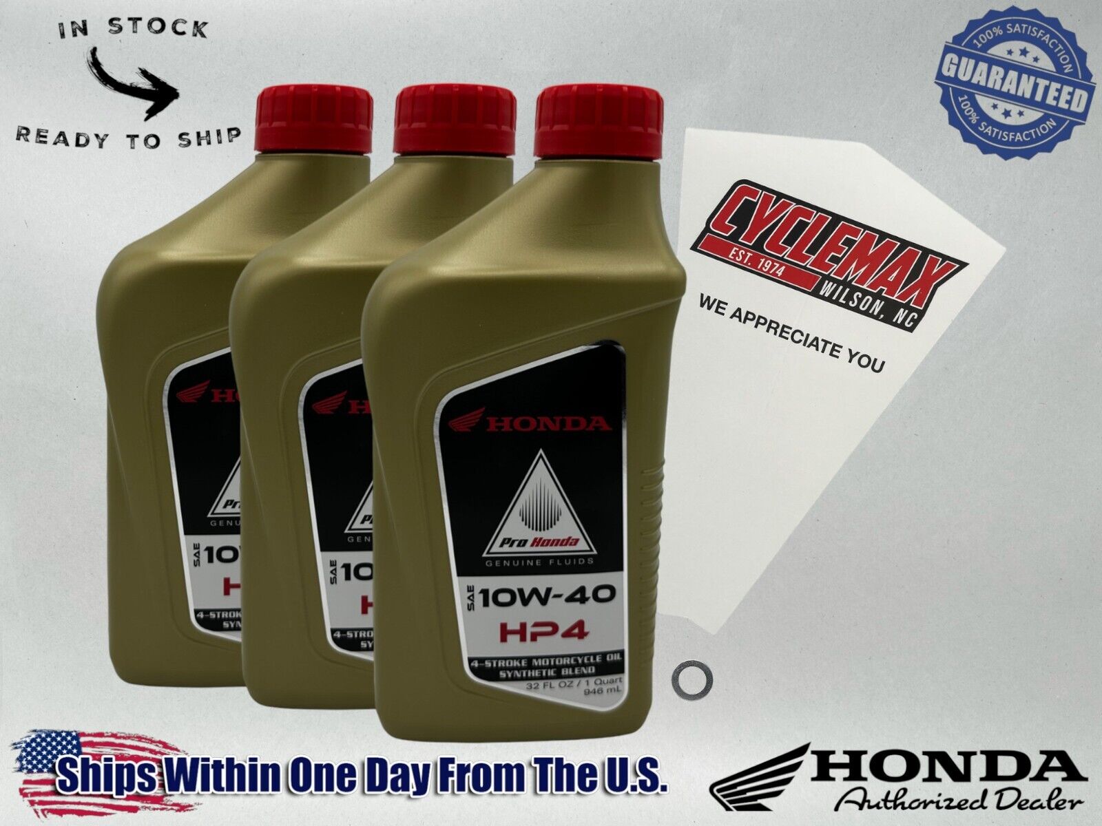 Cyclemax Semi-Synthetic HP4 Oil Change Kit fits 1979-1980 Honda XR500