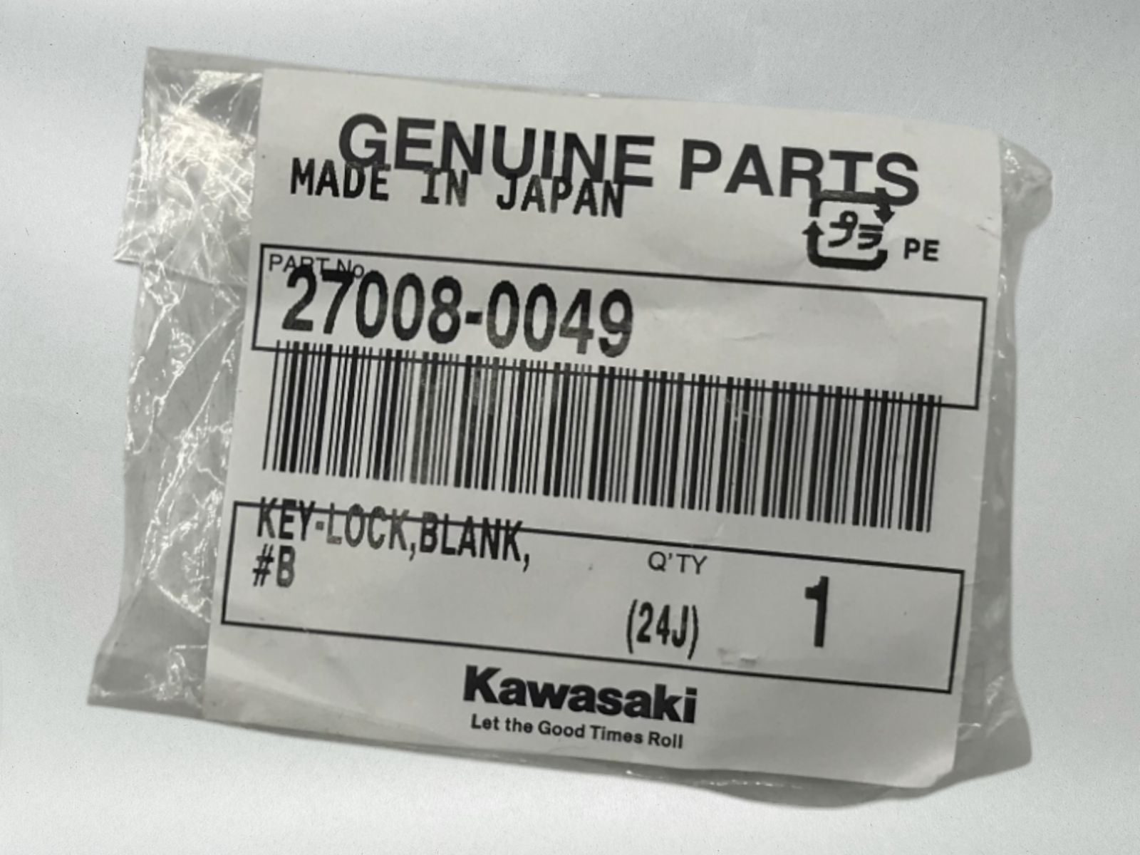 Kawasaki Genuine OEM 2008-22 CONCOURS 14 ABS KEY-LOCK BLANK #B 27008-0049