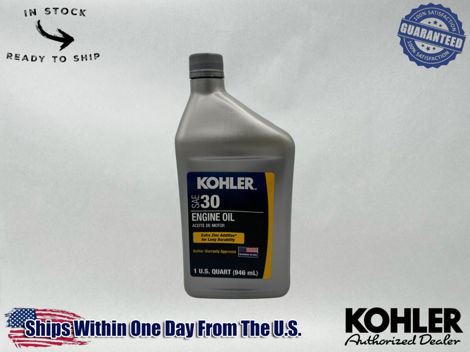 Kohler Genuine OEM Synthetic Blend SAE 30 4-Cycle Engine Oil 25 357 03-S