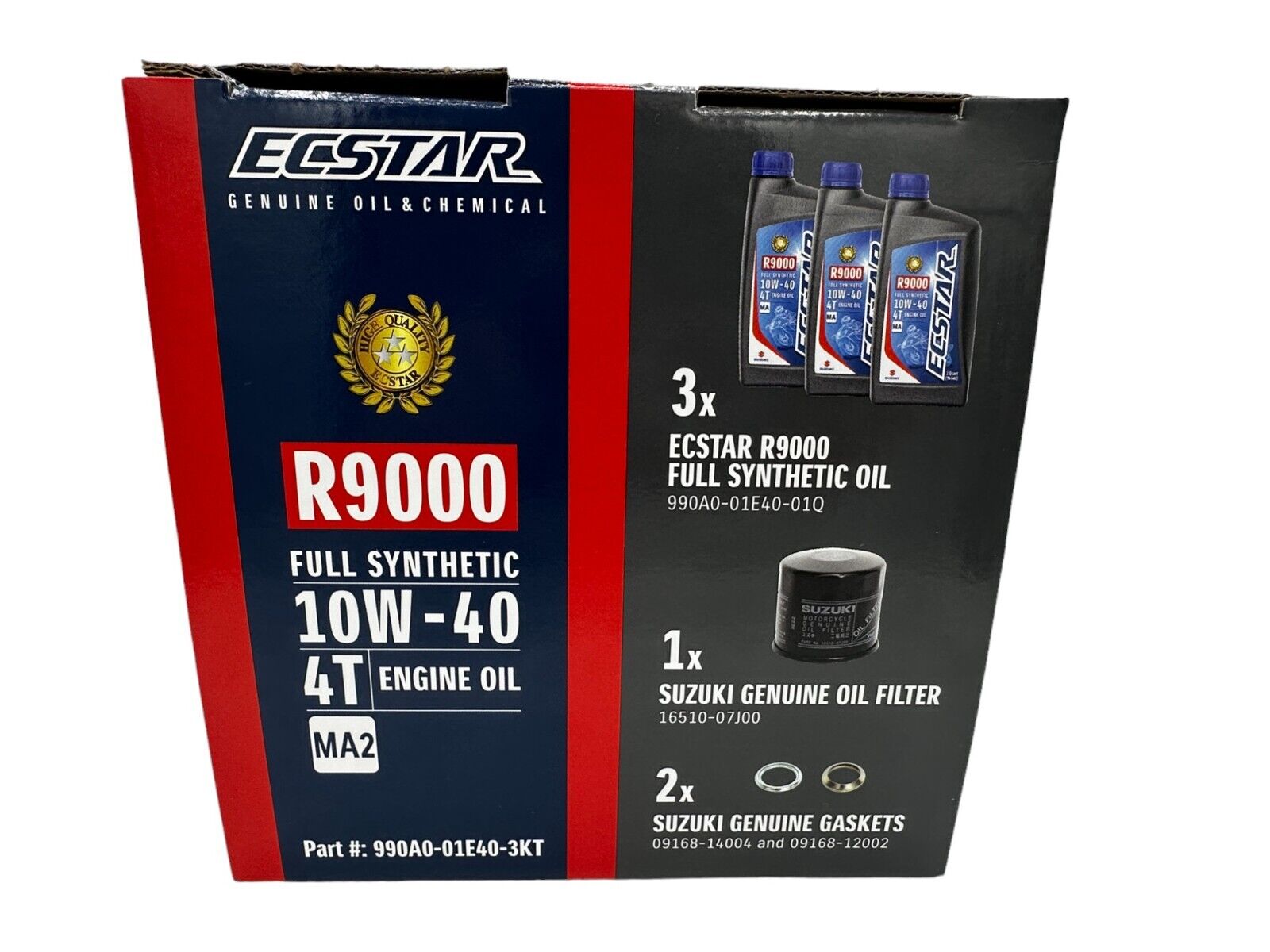 Cyclemax Suzuki OEM Ecstar R9000 FS Oil Change Kit 990A0-01E40-01Q-3KT w/ Funnel