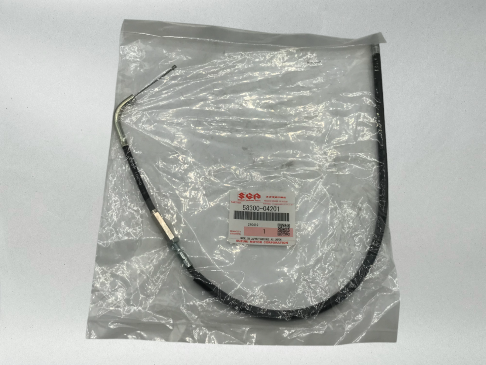 Suzuki Genuine OEM 1984-87 LT50 LT 50 QUAD RUNNER ATV THROTTLE CABLE 58300-04201