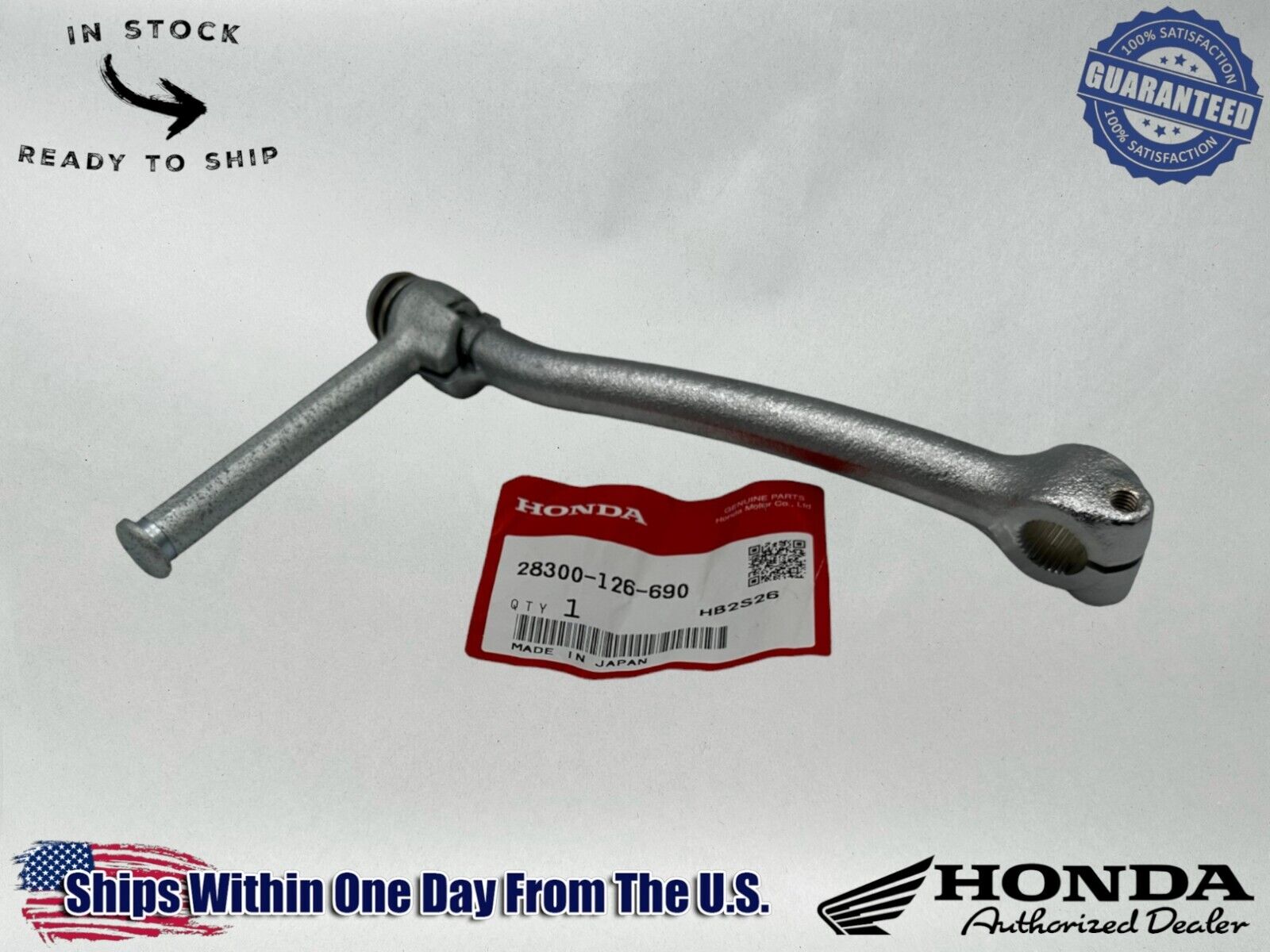 Honda Genuine OEM Authentic Kick Starter Arm 28300-126-690
